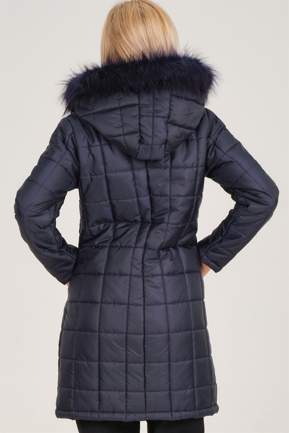 Z6653 DEWBERRY BAYAN KABAN-AÇIK LACİVERT