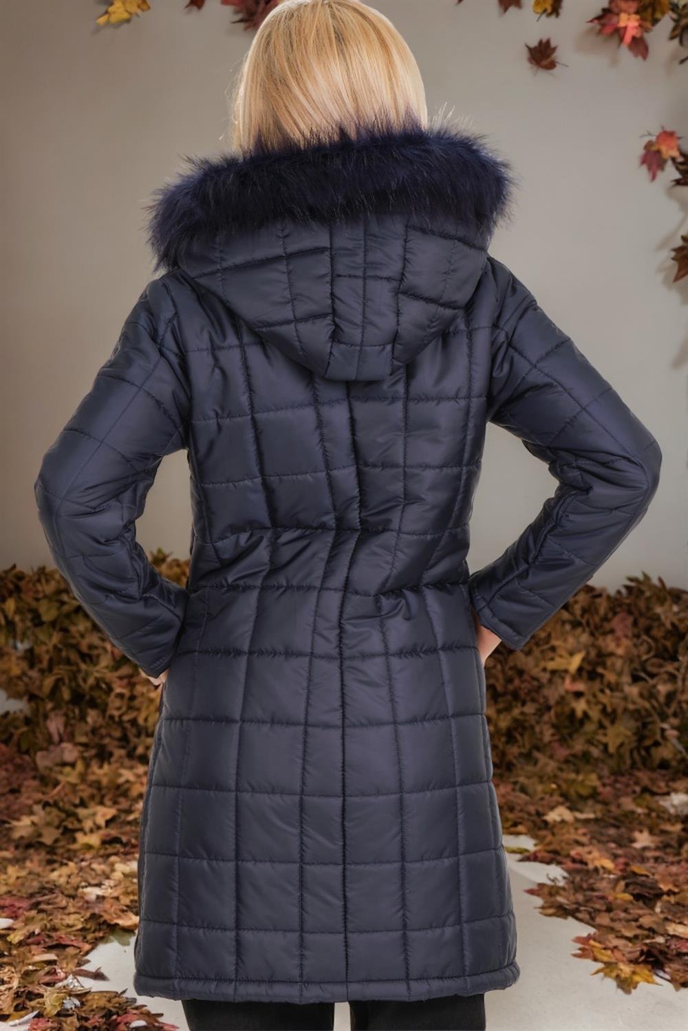 Z6653 DEWBERRY BAYAN KABAN-DÜZ LACİVERT