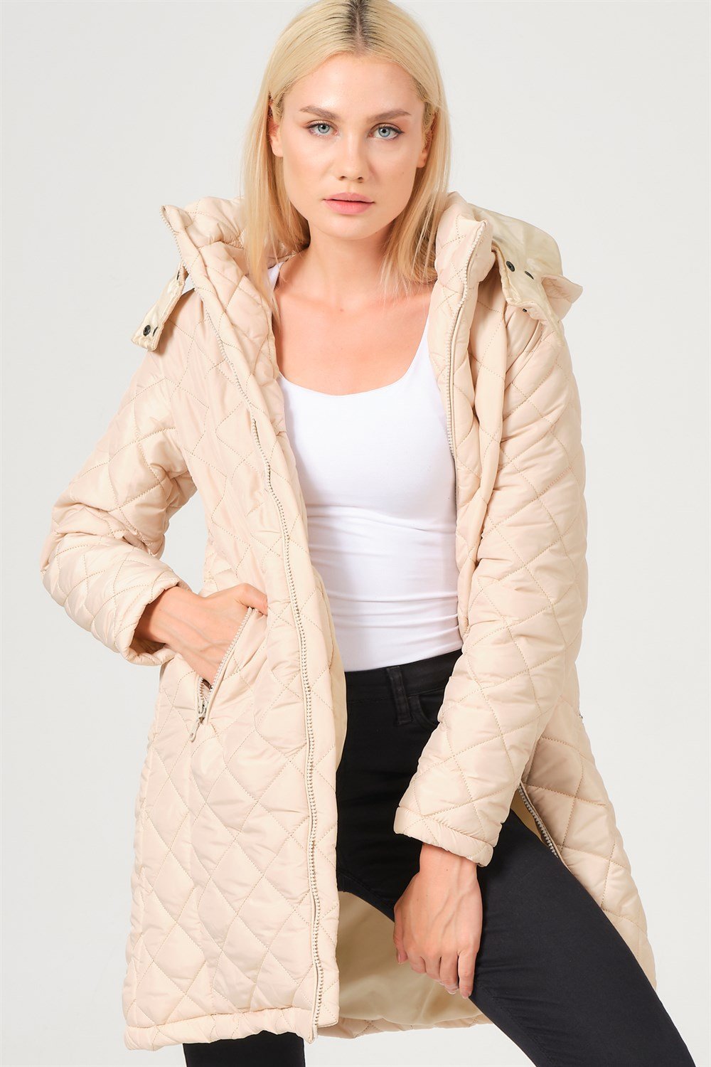 Z6654 DEWBERRY BAYAN KABAN-AÇIK BEJ