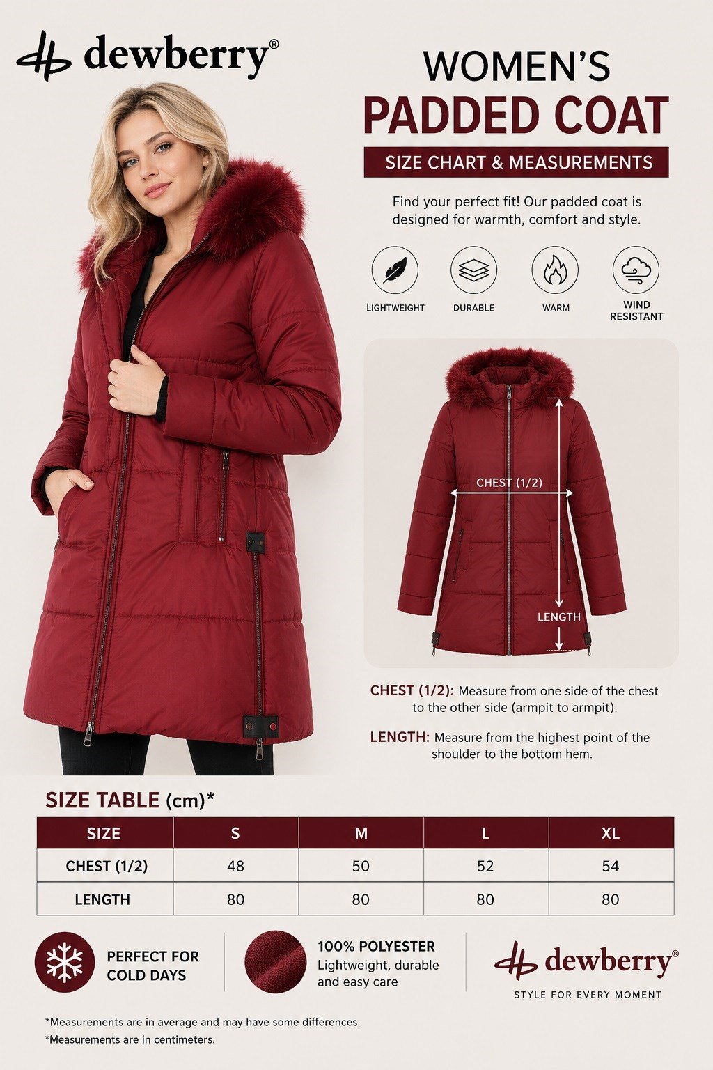 Z6668 DEWBERRY BAYAN KABAN-BORDO