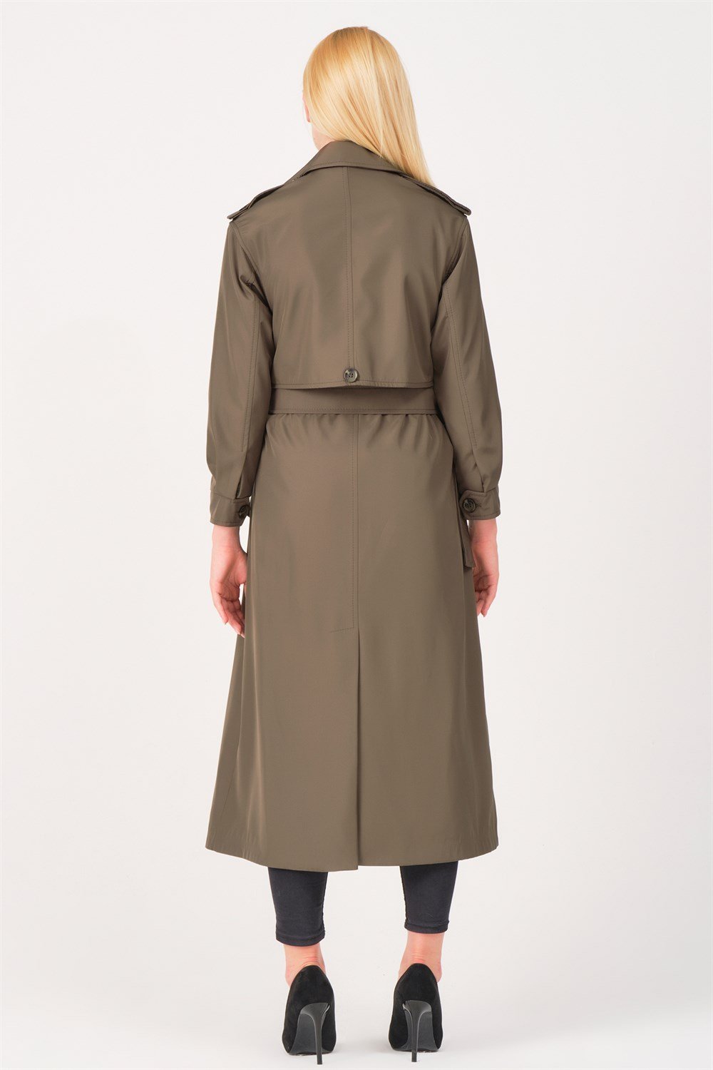 Z6674 DEWBERRY BAYAN TRENÇKOT-HAKİ