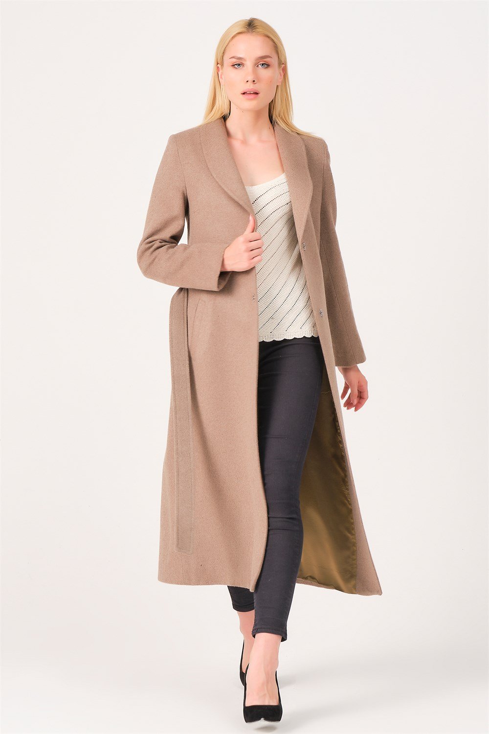 Z6681 DEWBERRY BAYAN PALTO-VİZON