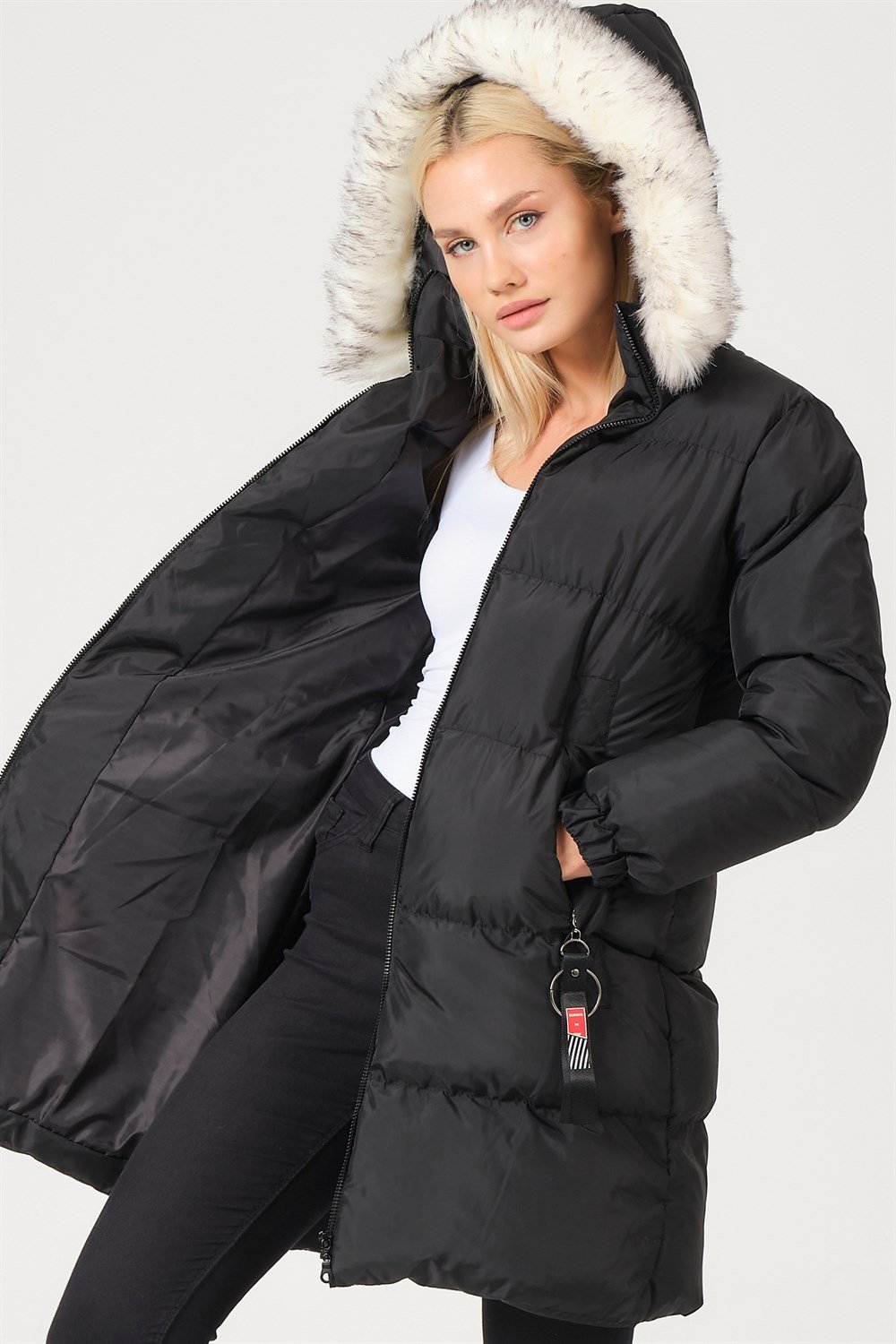 Z6705 DEWBERRY BAYAN MONT-AÇIK SİYAH