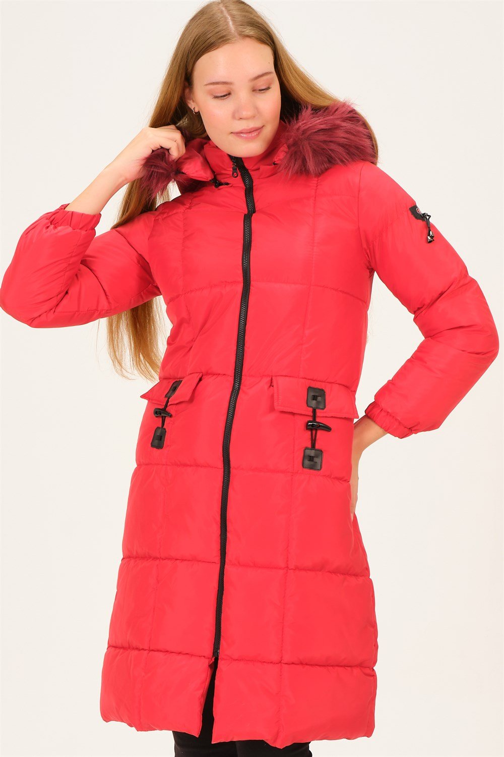 Z6706 DEWBERRY BAYAN MONT-AÇIK KIRMIZI