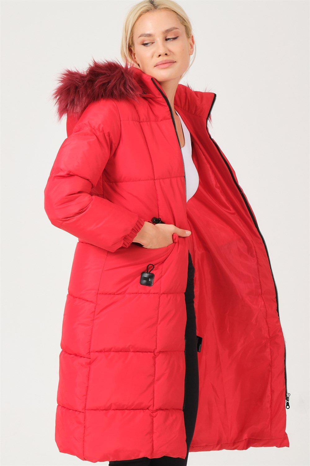 Z6706 DEWBERRY BAYAN MONT-KIRMIZI