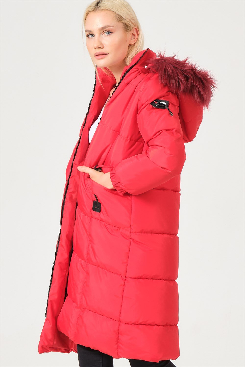 Z6706 DEWBERRY BAYAN MONT-KIRMIZI