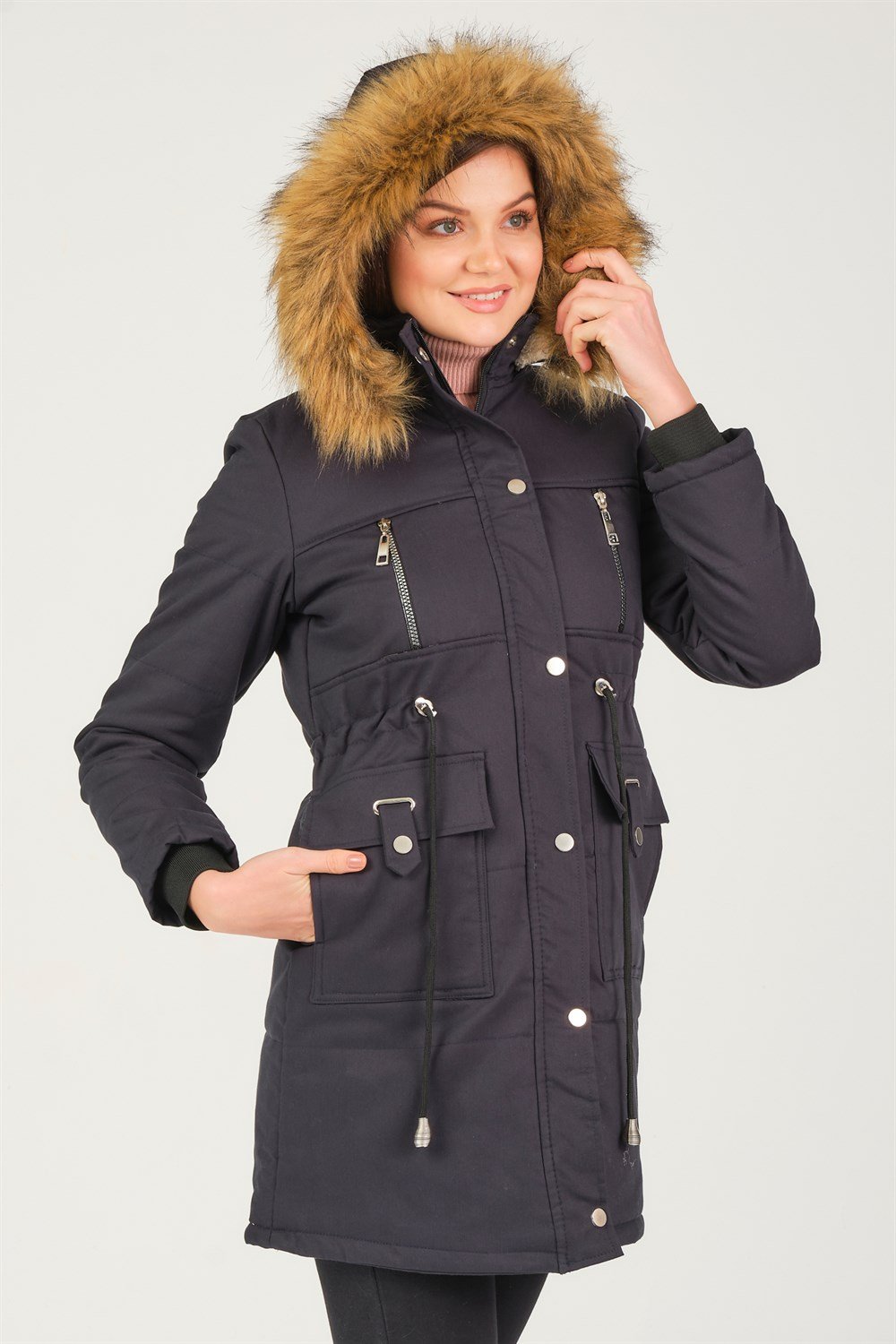 Z6711 DEWBERRY CREMONA BAYAN KABAN-LACİVERT