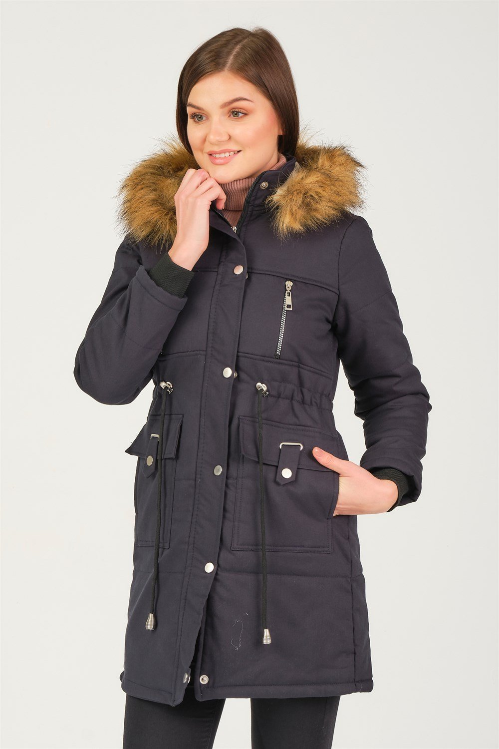Z6711 DEWBERRY CREMONA BAYAN KABAN-LACİVERT