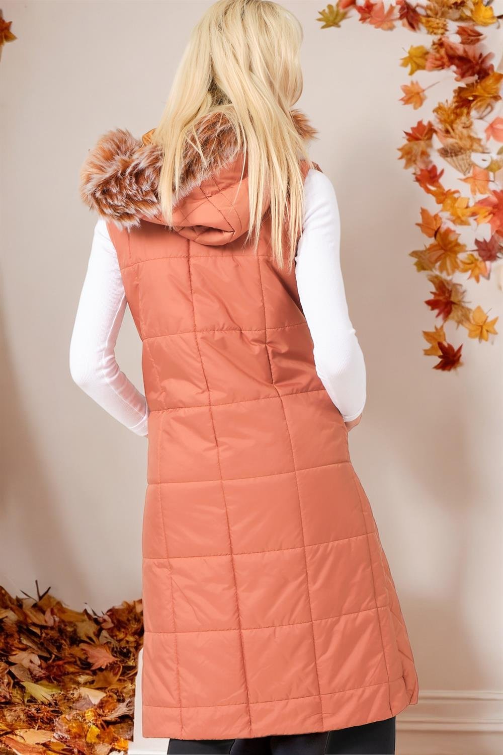 Z6718 DEWBERRY BAYAN YELEK-CAMEL