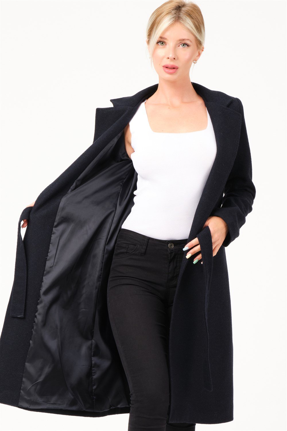 Z6739 DEWBERRY BAYAN KABAN-LACİVERT
