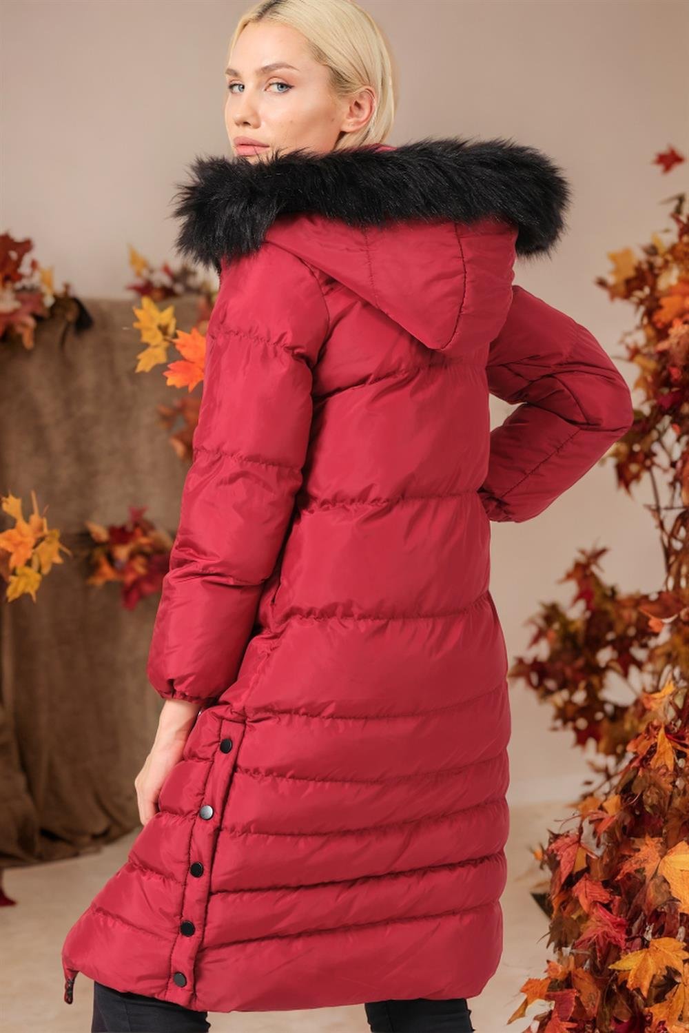 Z6740 DEWBERRY BAYAN KABAN-DÜZ BORDO