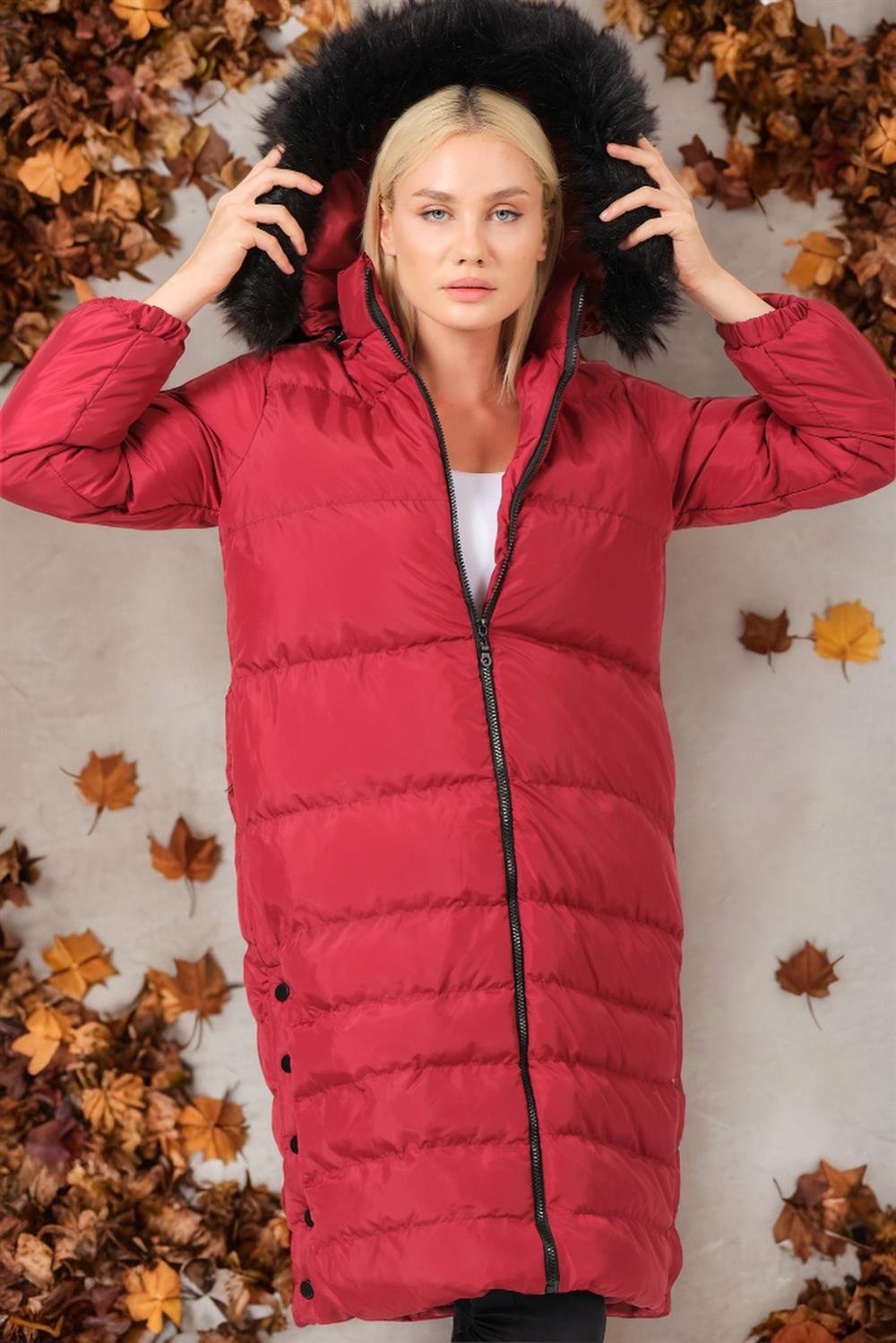 Z6740 DEWBERRY BAYAN KABAN-DÜZ BORDO