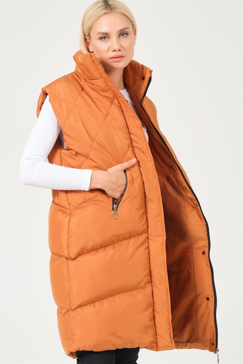 Z6743 DEWBERRY BAYAN YELEK-CAMEL