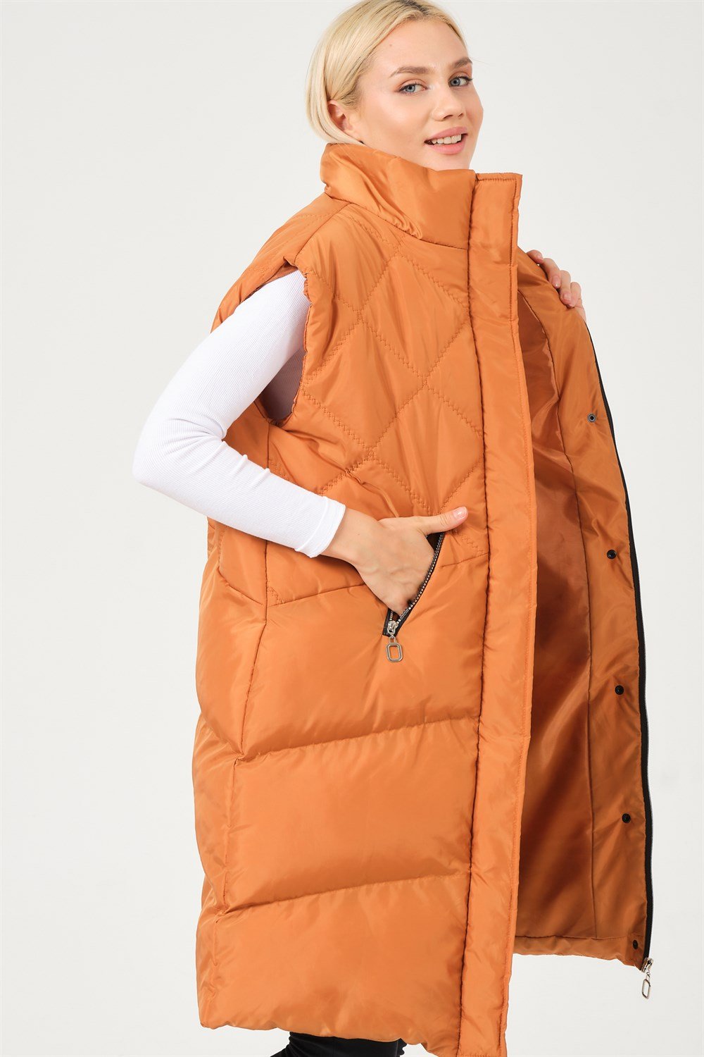 Z6743 DEWBERRY BAYAN YELEK-CAMEL