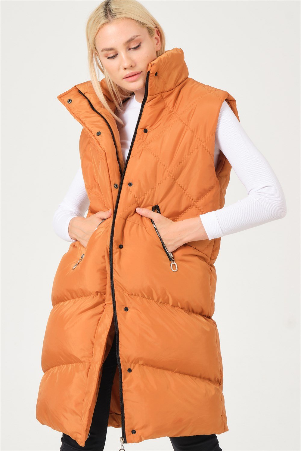 Z6743 DEWBERRY BAYAN YELEK-CAMEL