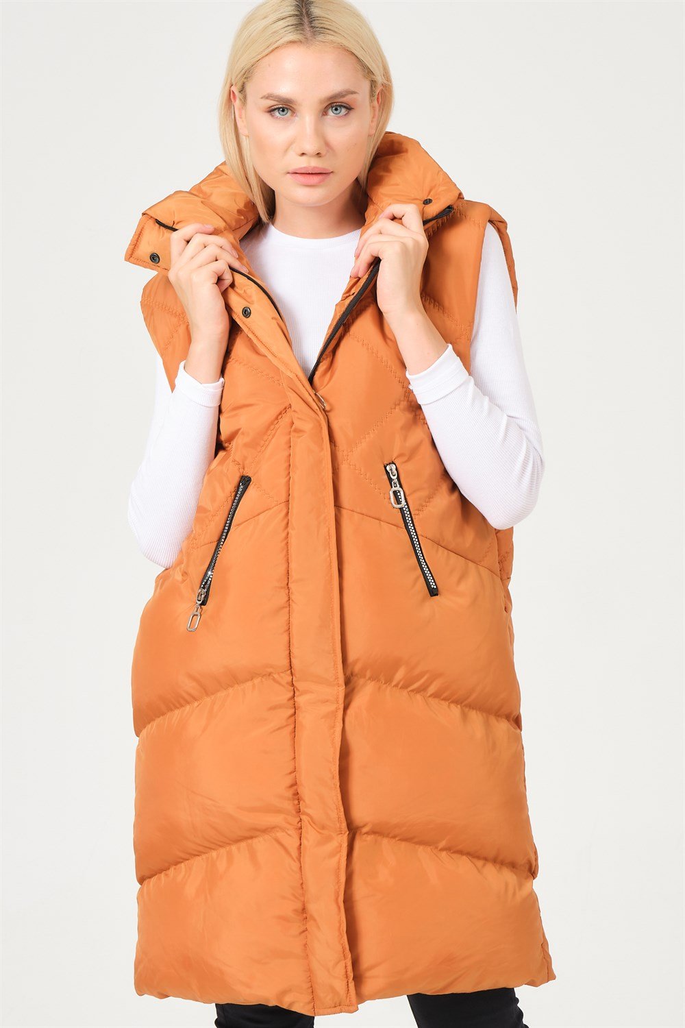 Z6743 DEWBERRY BAYAN YELEK-CAMEL