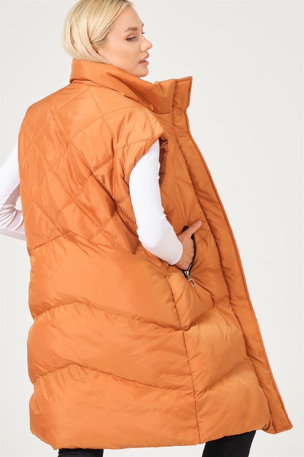 Z6743 DEWBERRY BAYAN YELEK-CAMEL