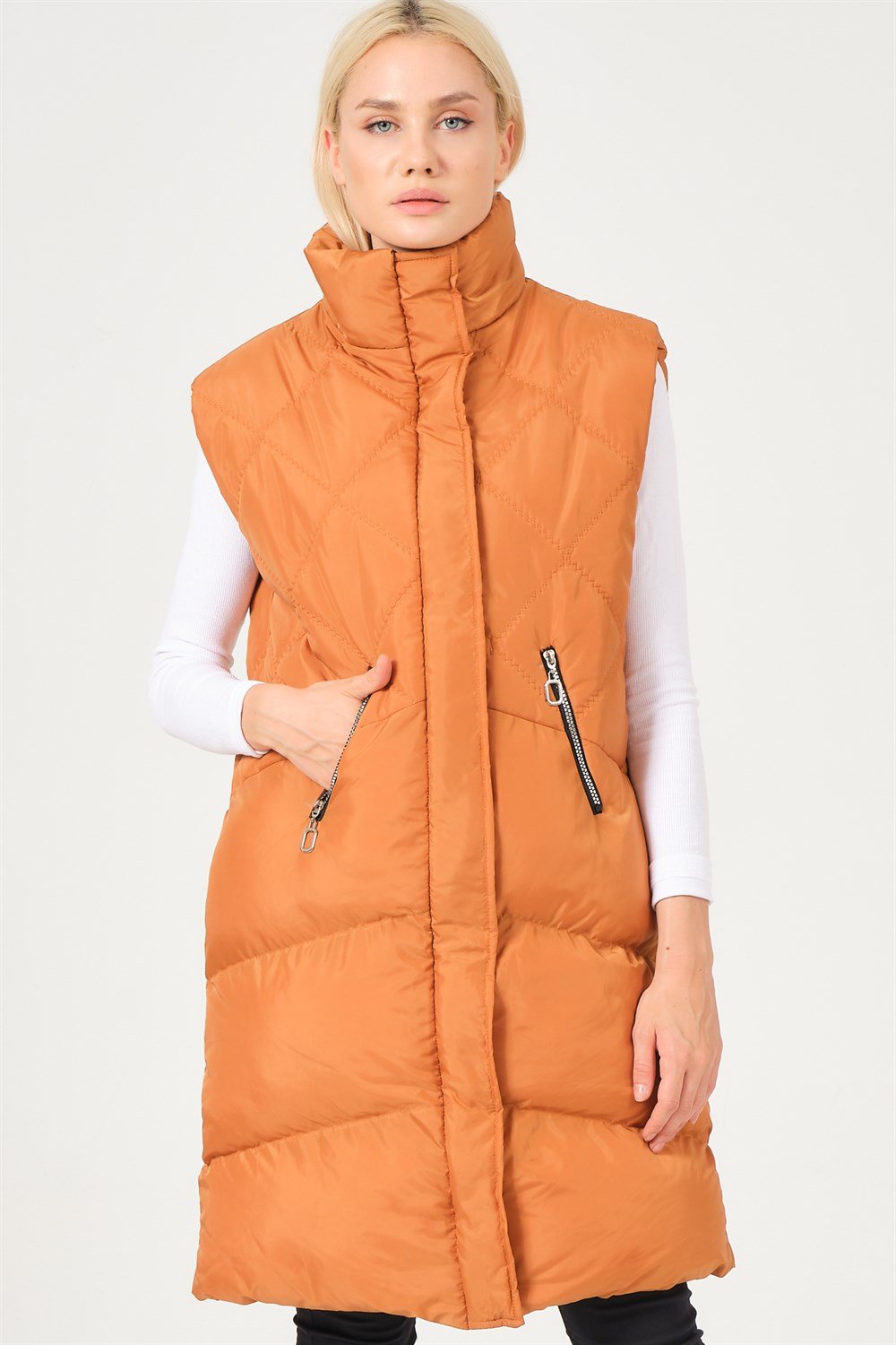 Z6743 DEWBERRY BAYAN YELEK-CAMEL