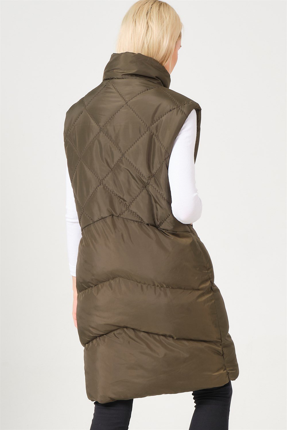 Z6743 DEWBERRY BAYAN YELEK-HAKİ