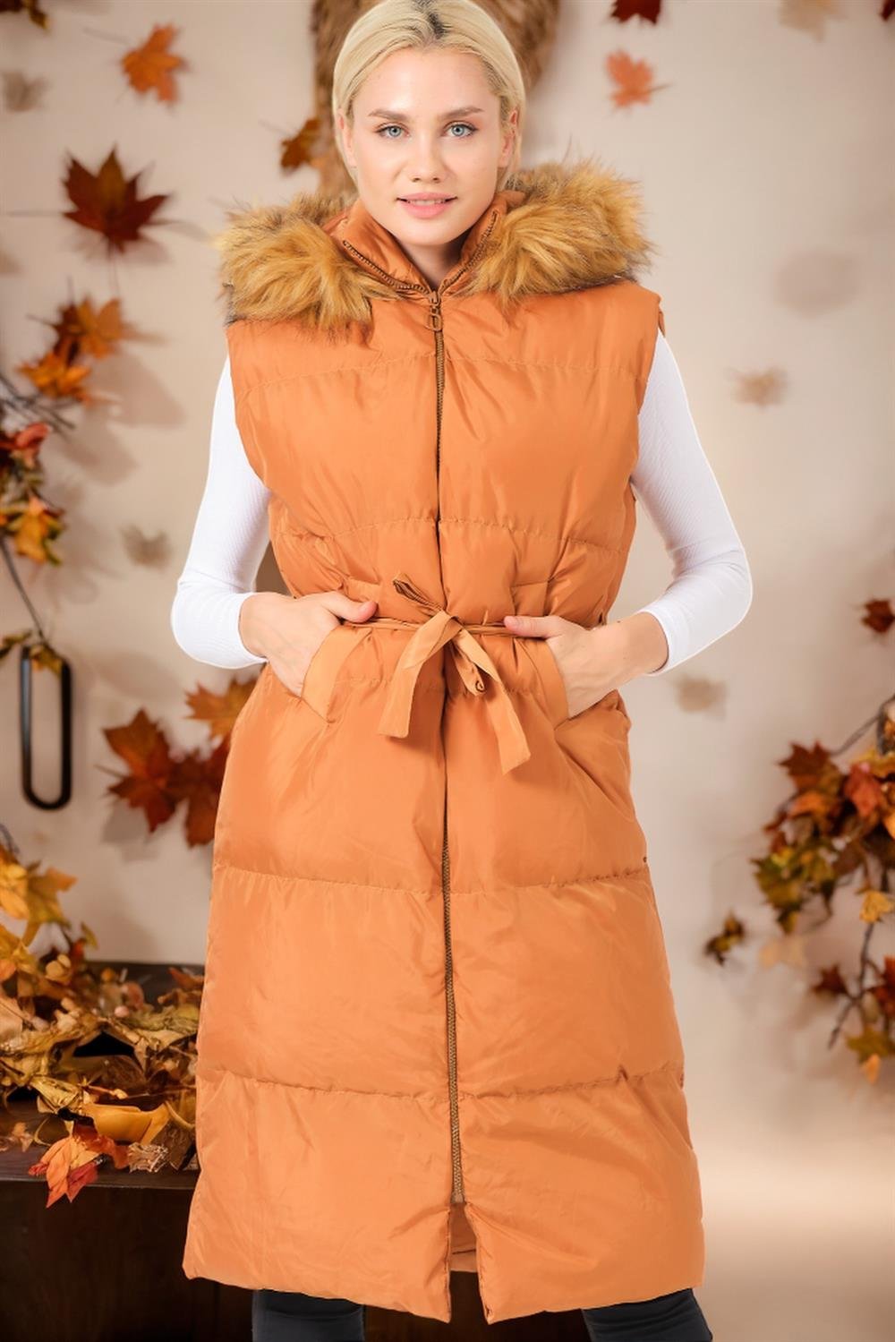 Z6744 DEWBERRY BAYAN YELEK-KOYU TABA