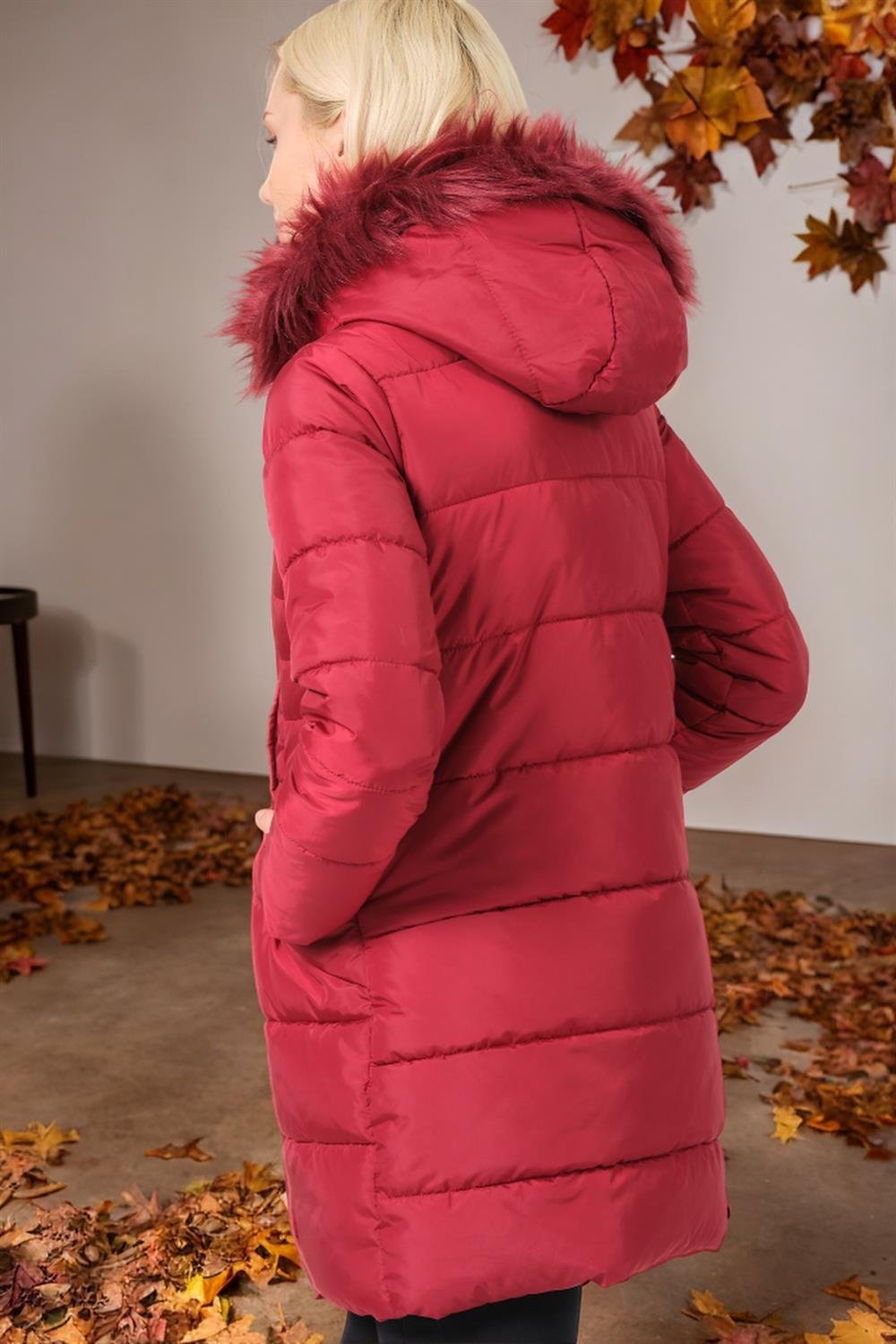 Z6745 DEWBERRY BAYAN KABAN-DÜZ BORDO