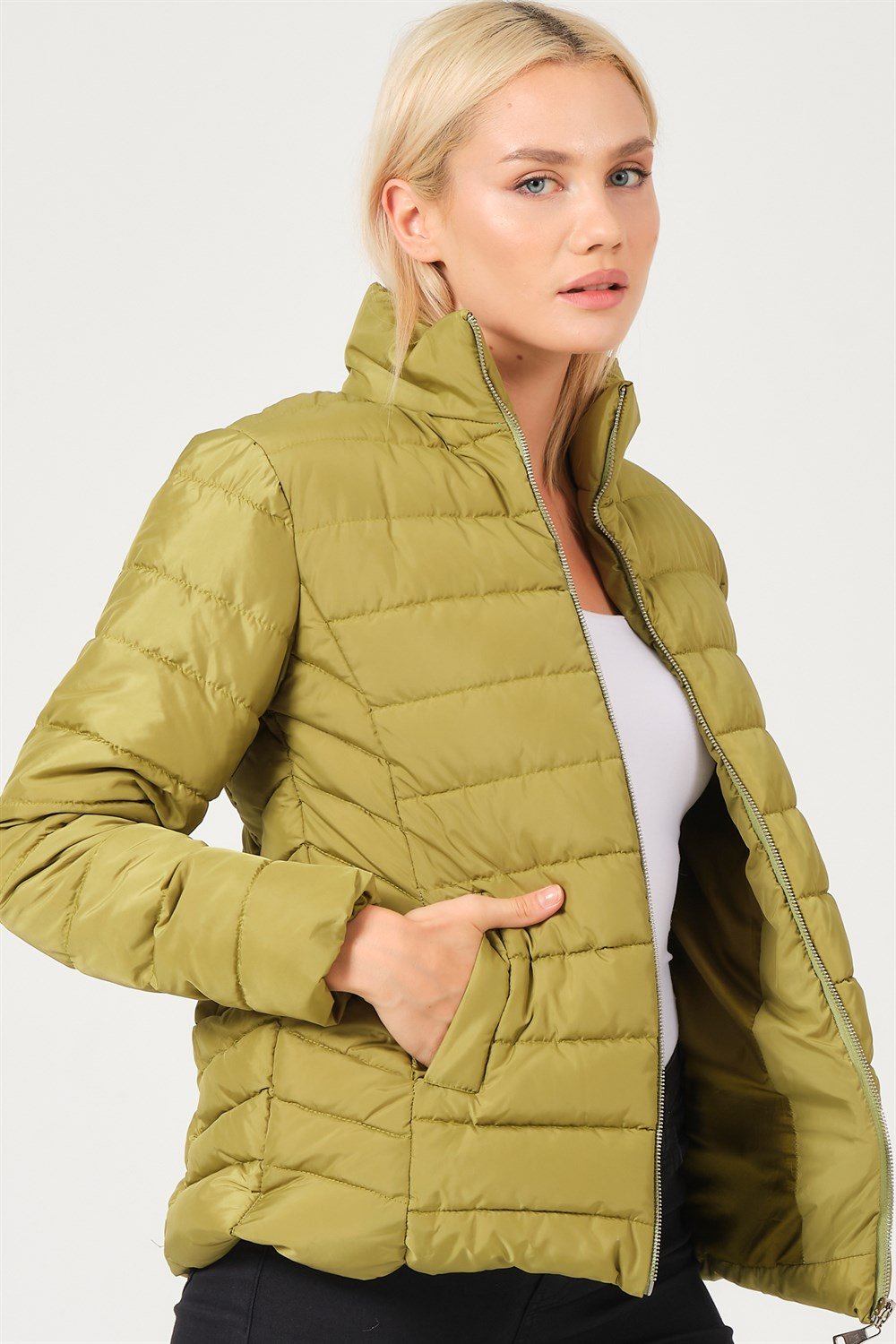 Z6746 DEWBERRY BAYAN MONT-FISTIK YEŞİLİ