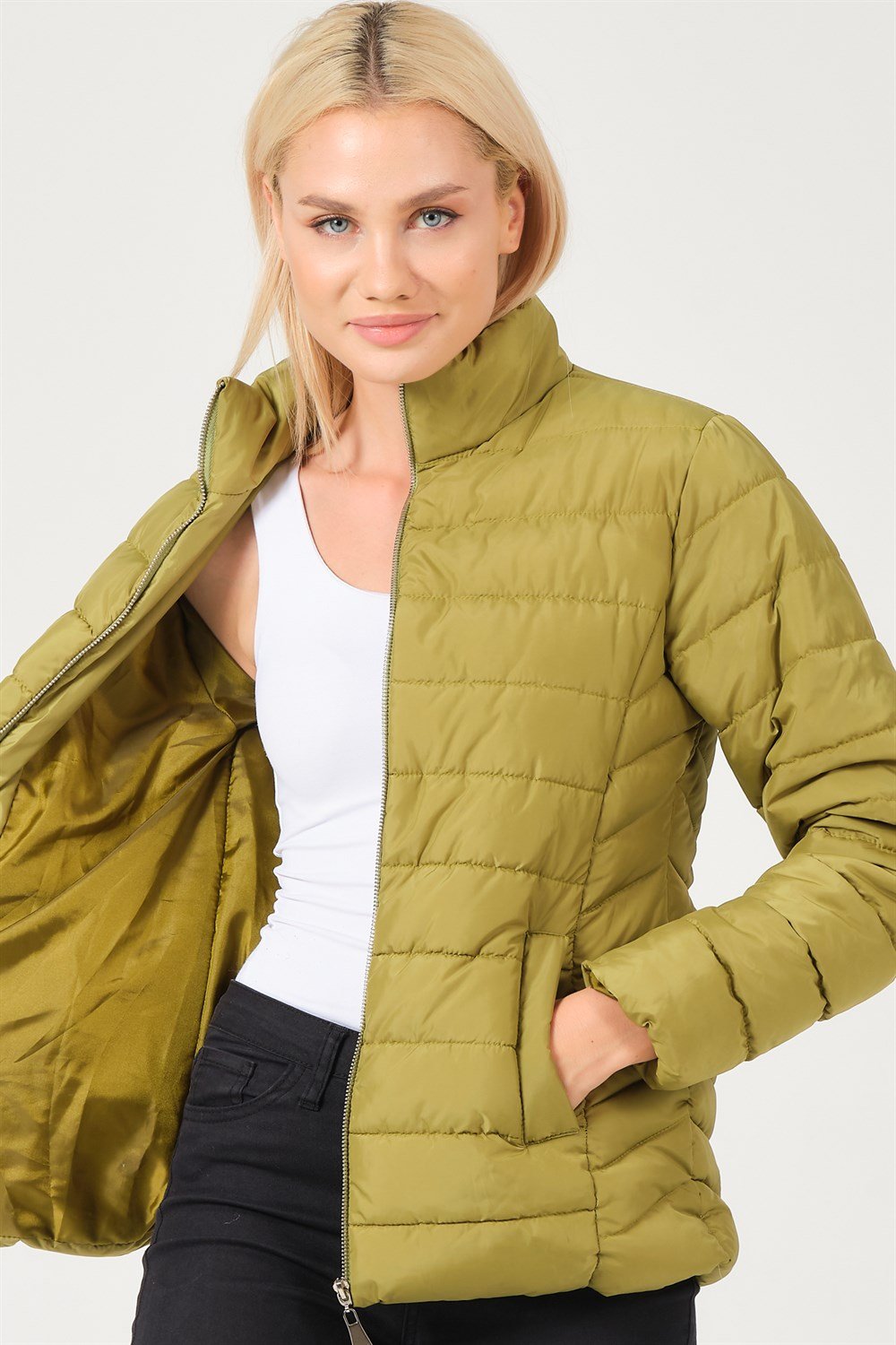 Z6746 DEWBERRY BAYAN MONT-FISTIK YEŞİLİ