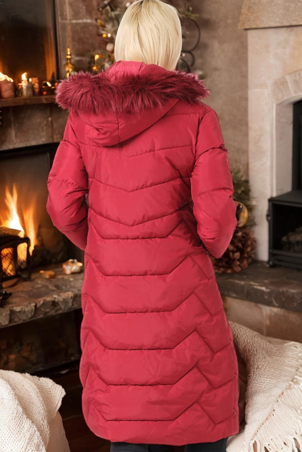 Z6751 DEWBERRY BAYAN KABAN-DÜZ BORDO