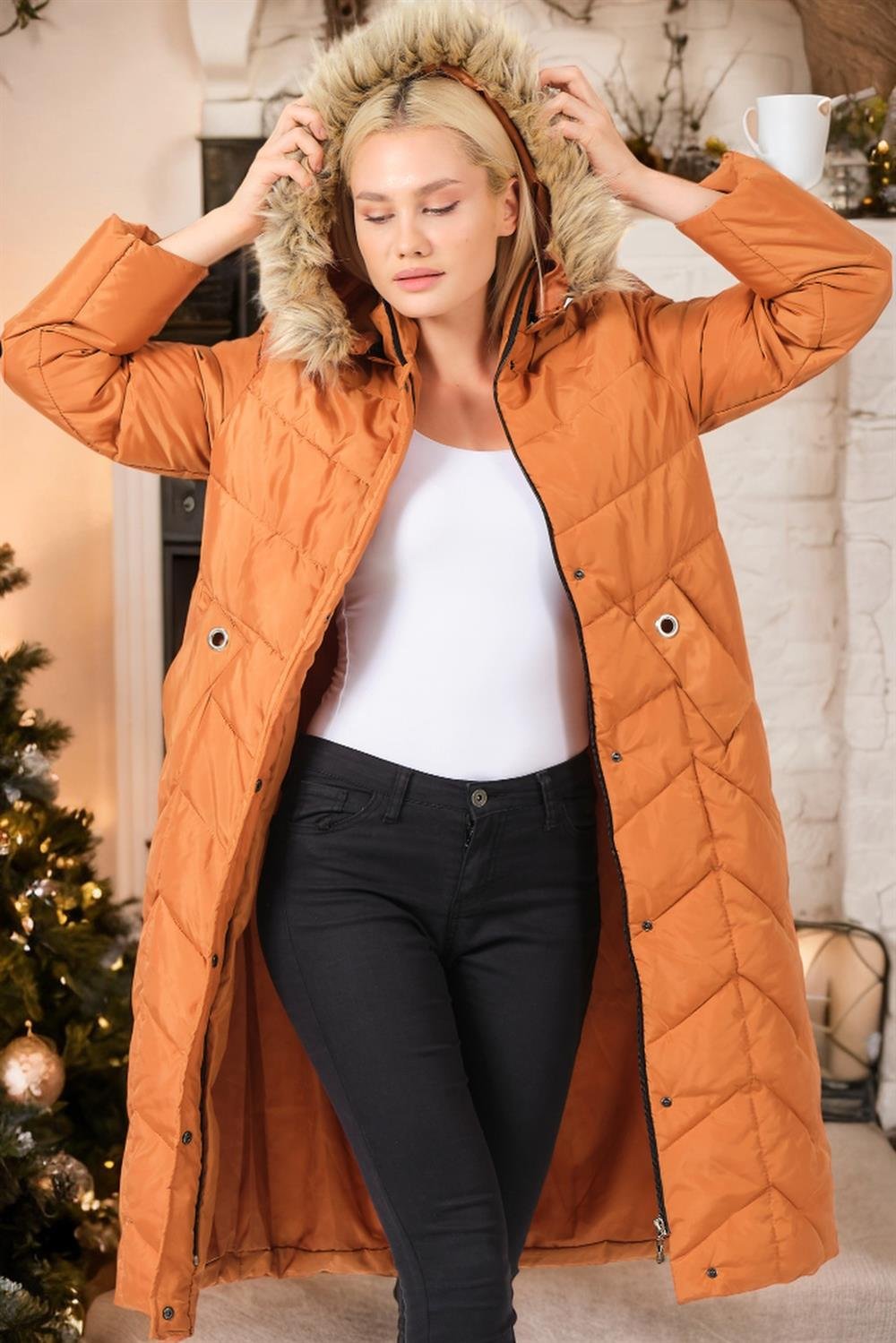 Z6751 DEWBERRY BAYAN KABAN-DÜZ CAMEL