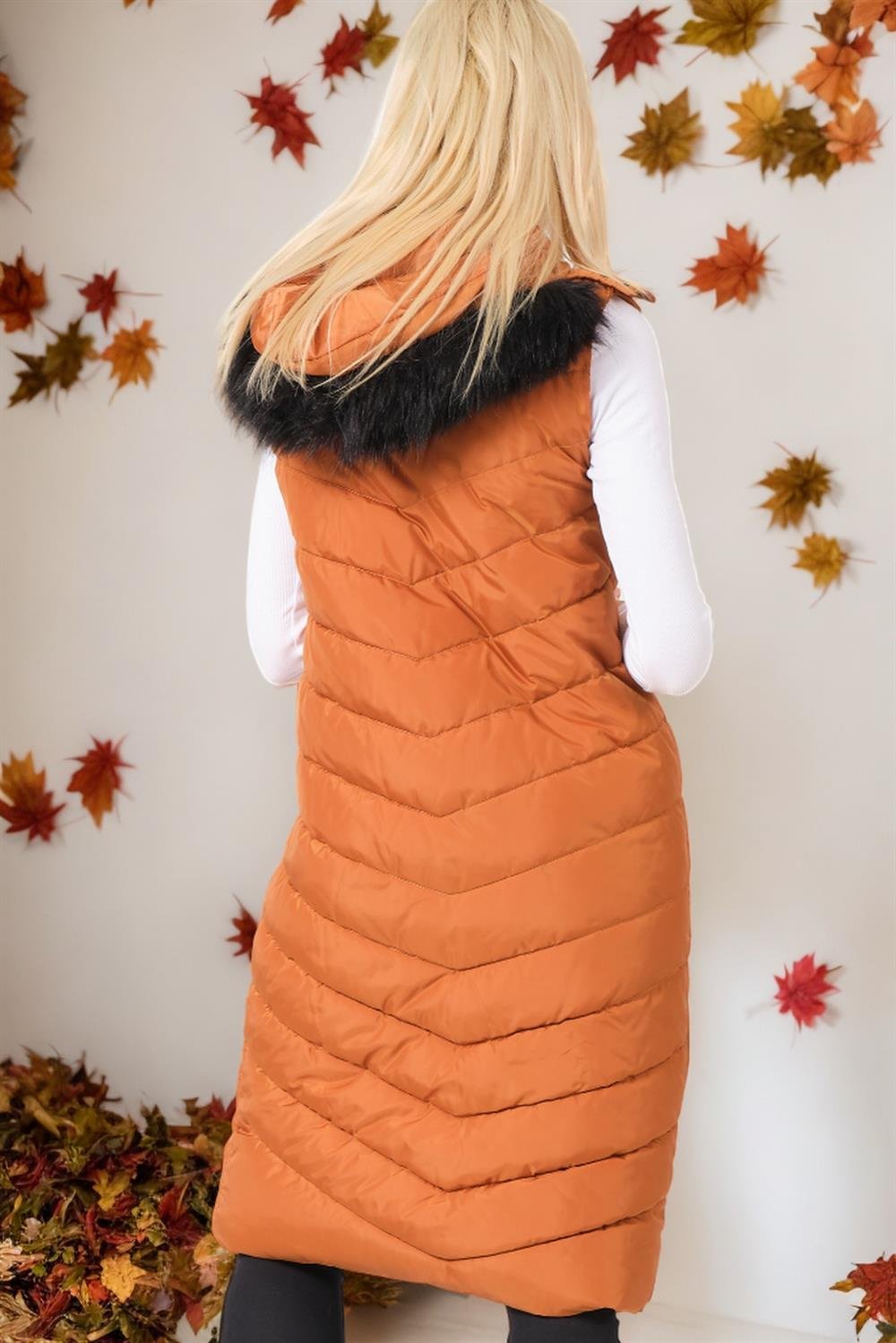 Z6752 DEWBERRY BAYAN YELEK-DÜZ TABA