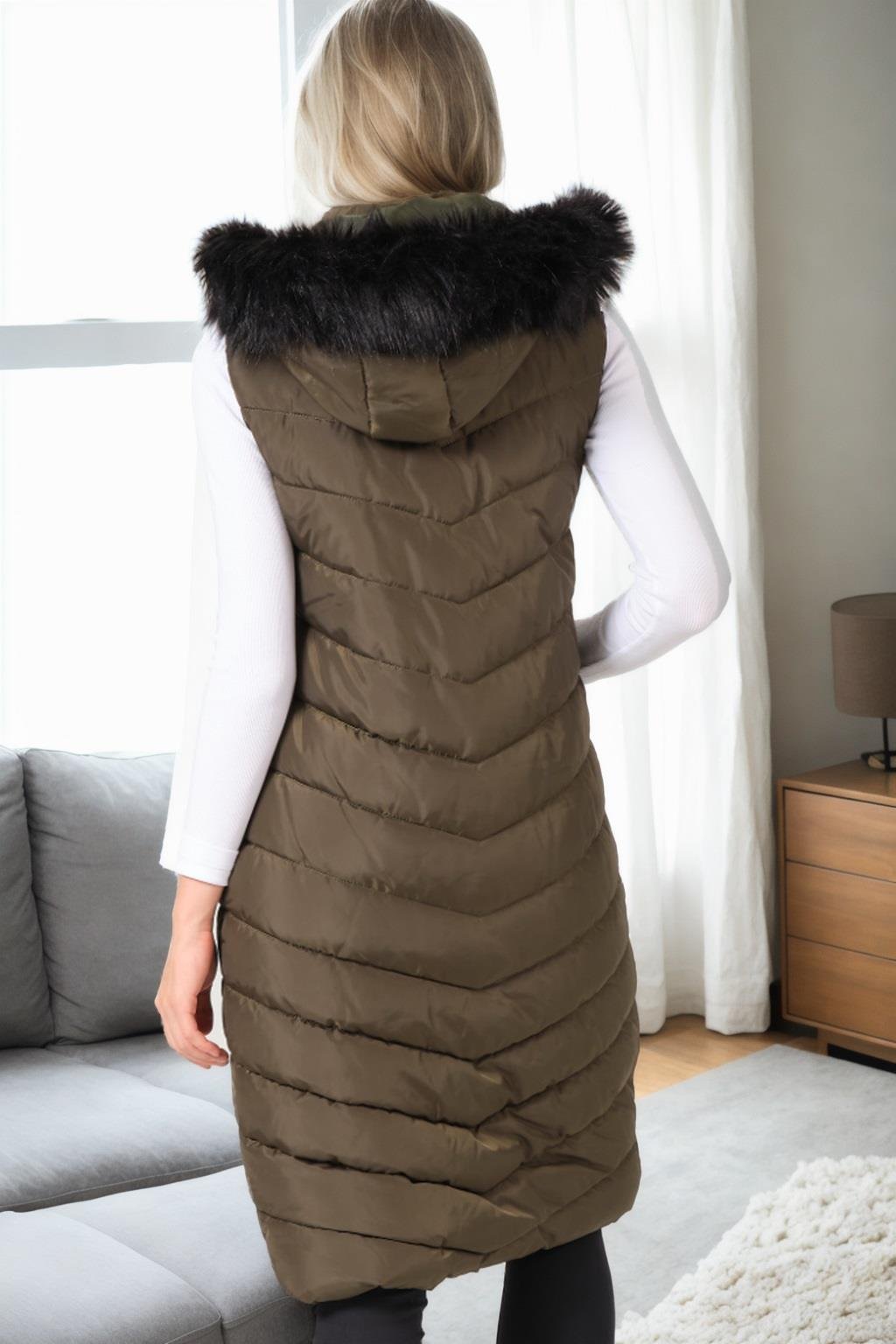 Z6752 DEWBERRY BAYAN YELEK-HAKİ-1