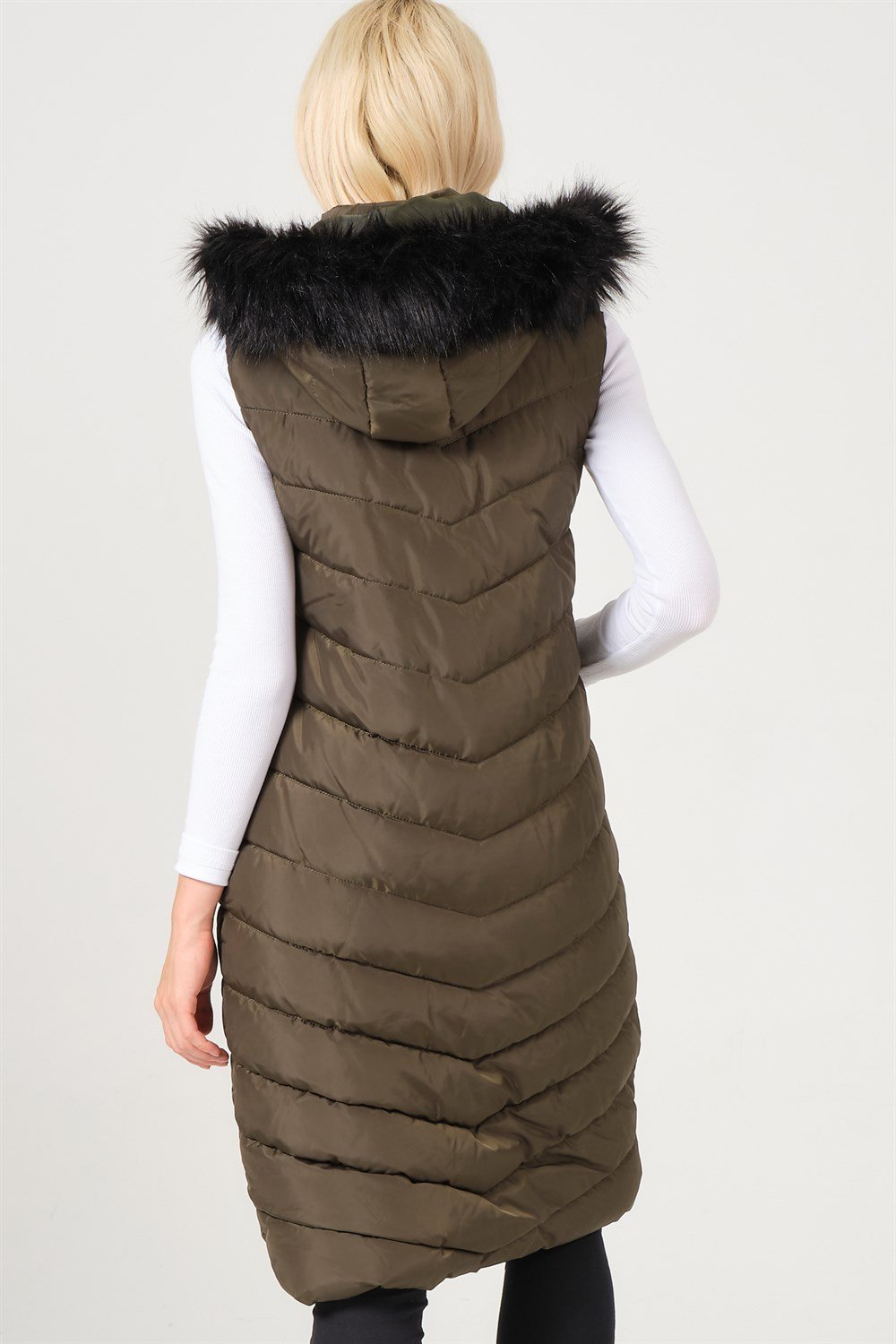 Z6752 DEWBERRY BAYAN YELEK-HAKİ