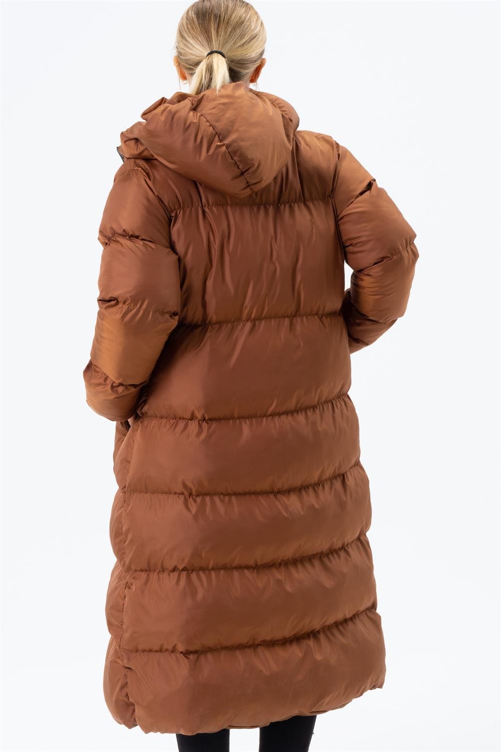Z6756 DEWBERRY BAYAN ŞİŞME KABAN-CAMEL