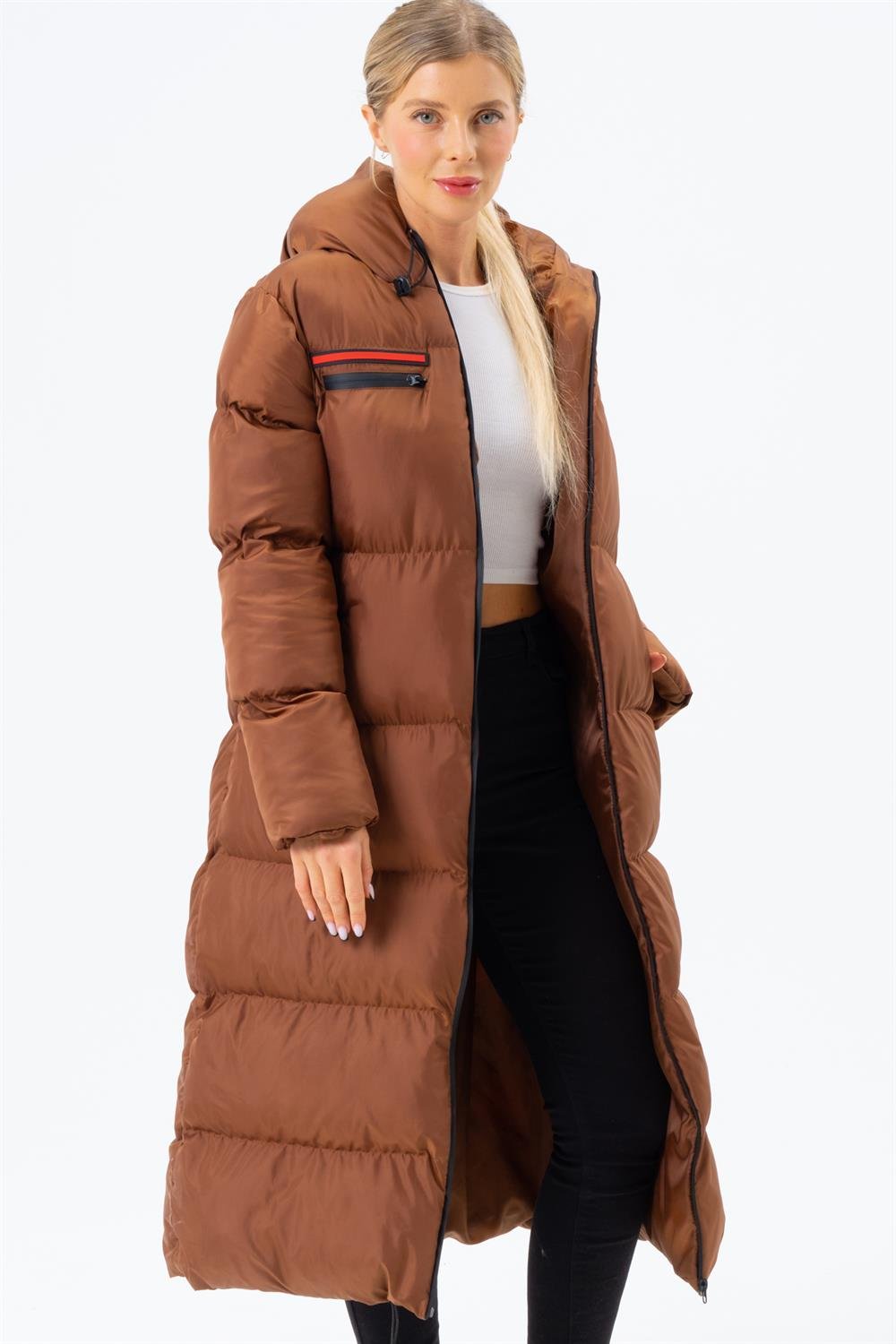 Z6756 DEWBERRY BAYAN ŞİŞME KABAN-CAMEL