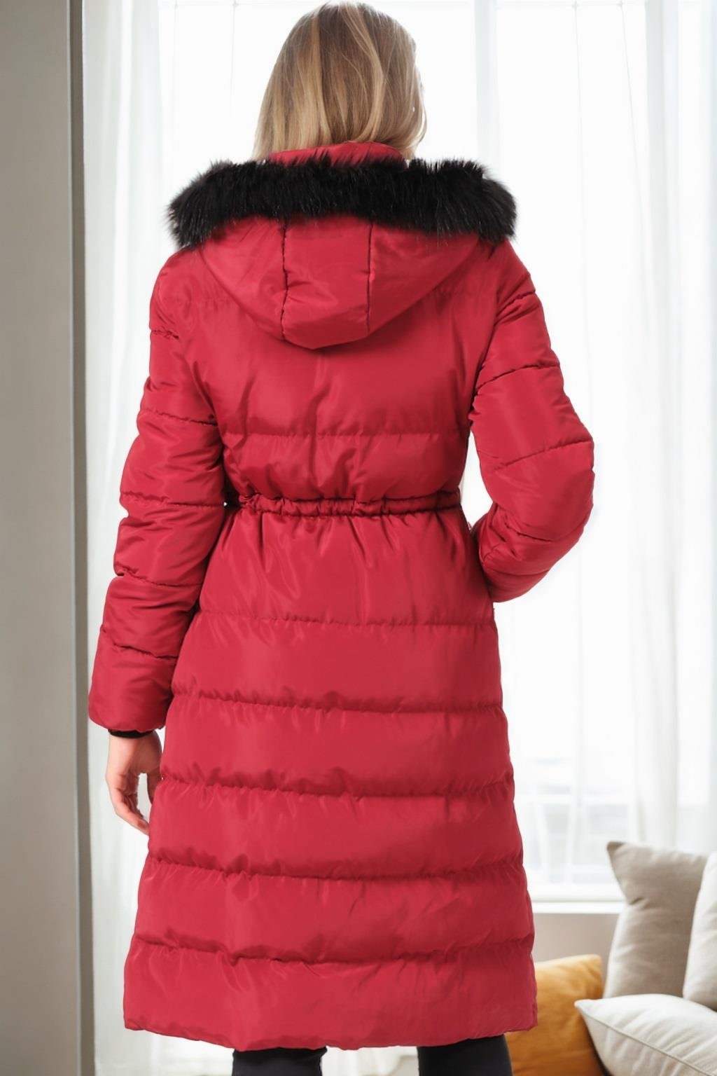 Z6758 DEWBERRY BAYAN KABAN-DÜZ BORDO