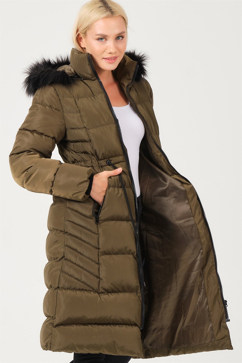 Z6758 DEWBERRY BAYAN KABAN-HAKİ
