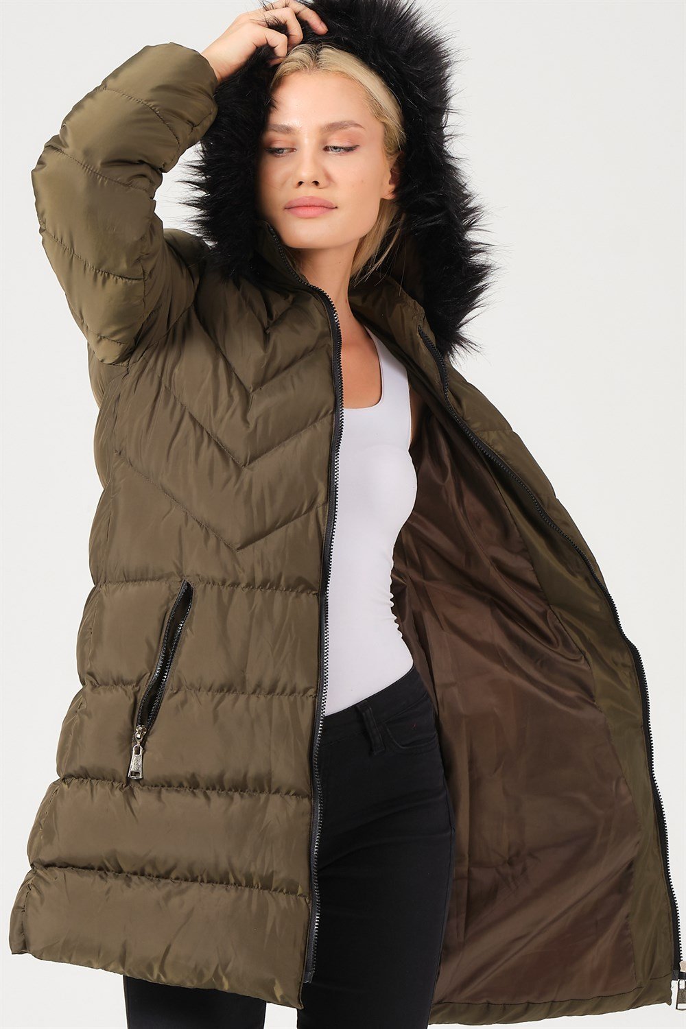 Z6759 DEWBERRY BAYAN KABAN-HAKİ