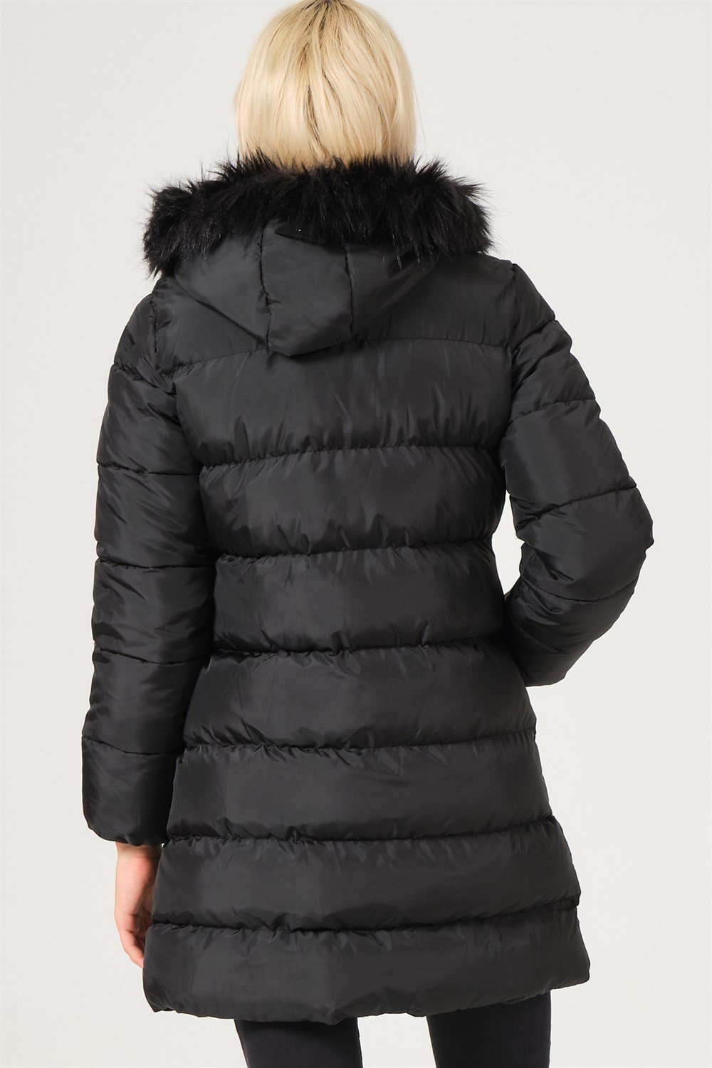 Z6759 DEWBERRY BAYAN KABAN-SİYAH