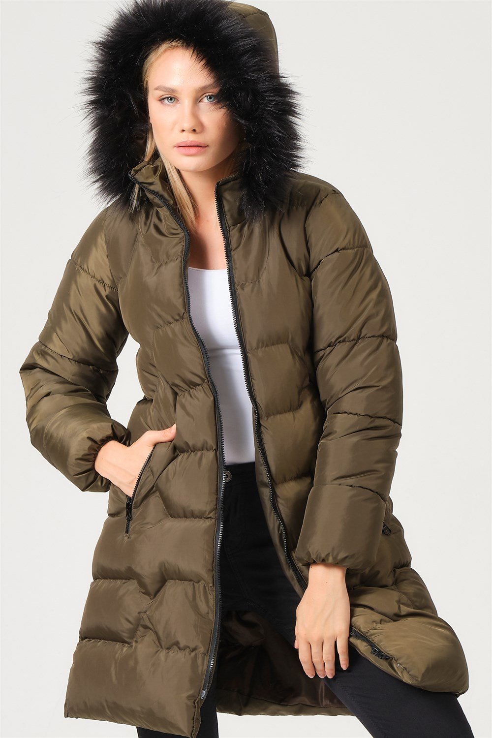 Z6760 DEWBERRY BAYAN KABAN-HAKİ