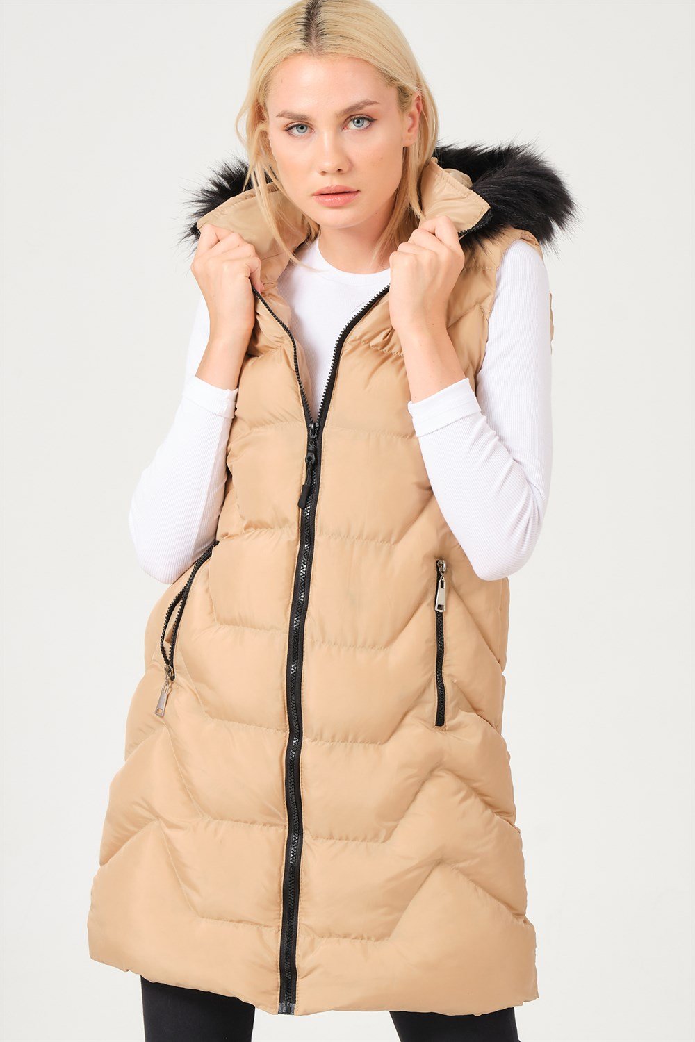 Z6761 DEWBERRY BAYAN YELEK-VİZON