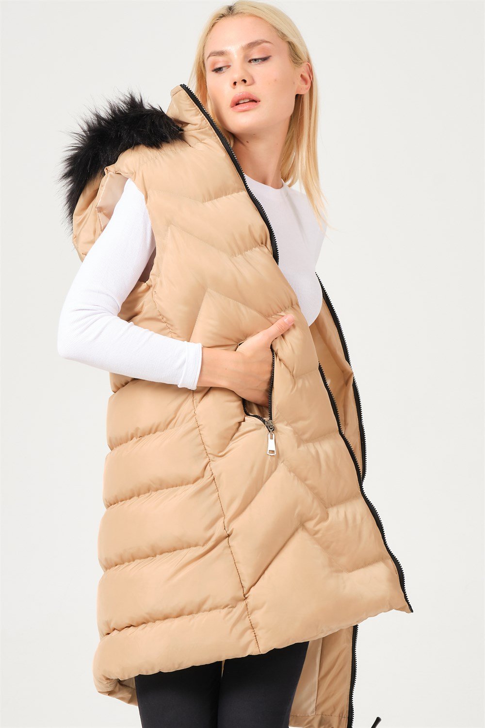 Z6761 DEWBERRY BAYAN YELEK-VİZON