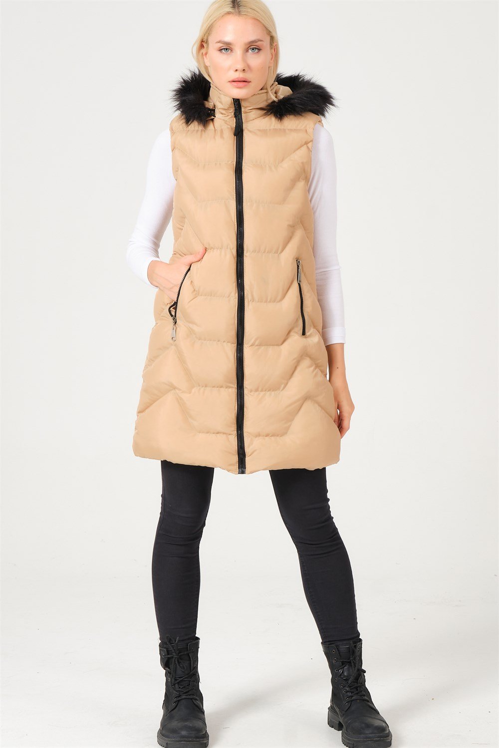 Z6761 DEWBERRY BAYAN YELEK-VİZON