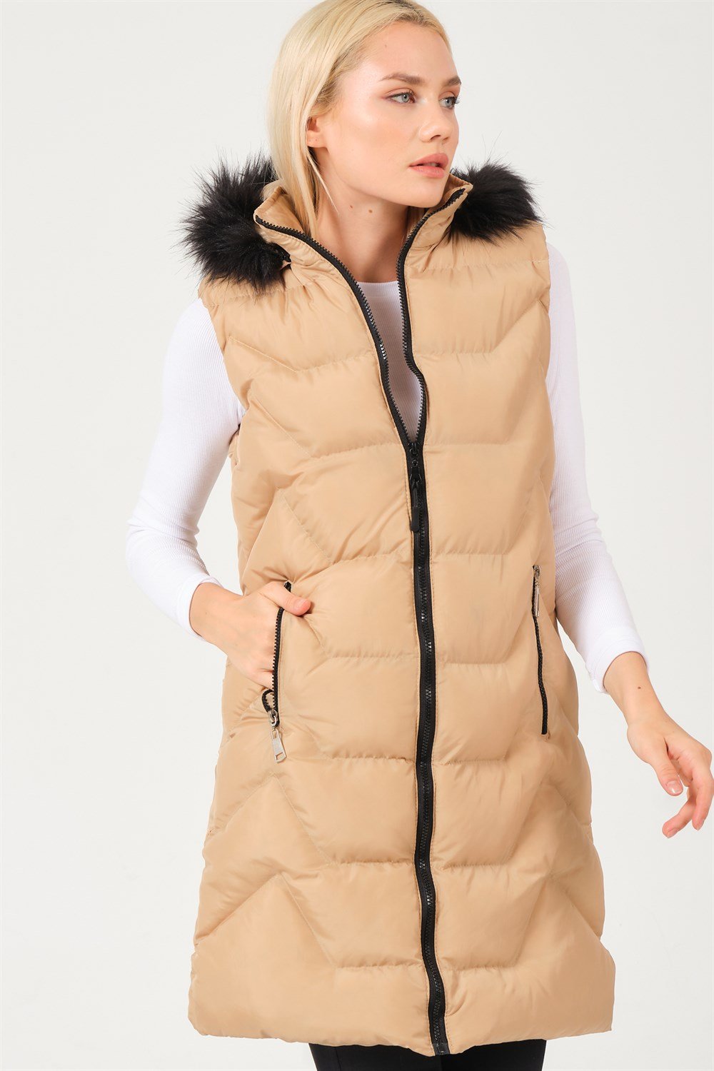 Z6761 DEWBERRY BAYAN YELEK-VİZON