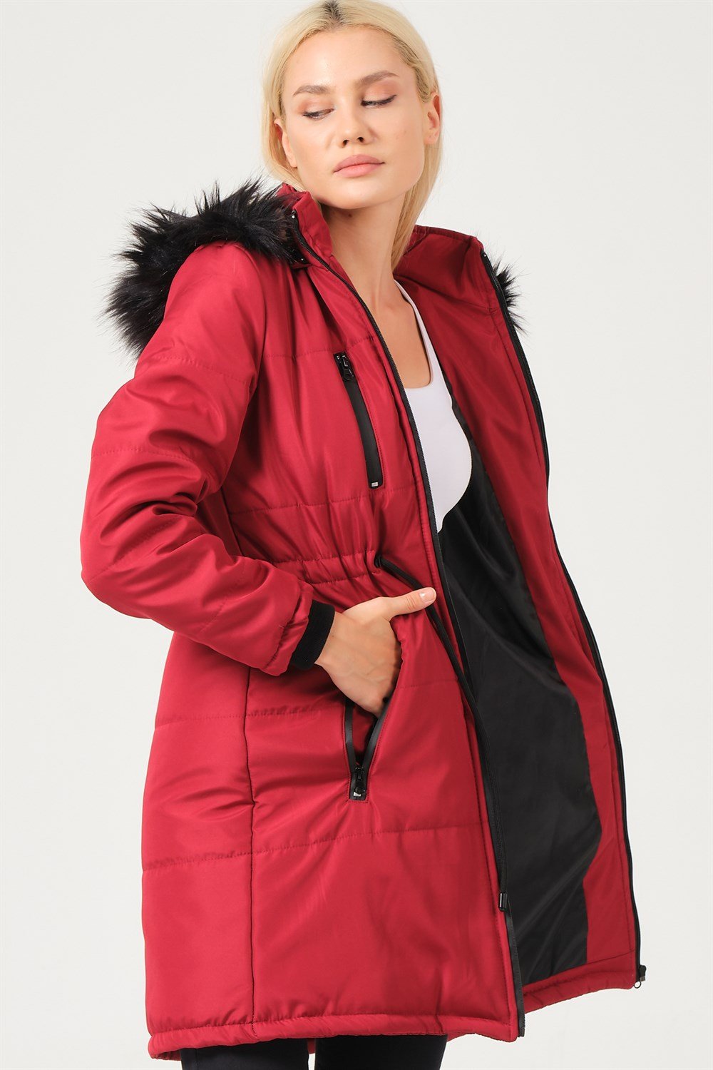 Z6762 DEWBERRY BAYAN KABAN-BORDO