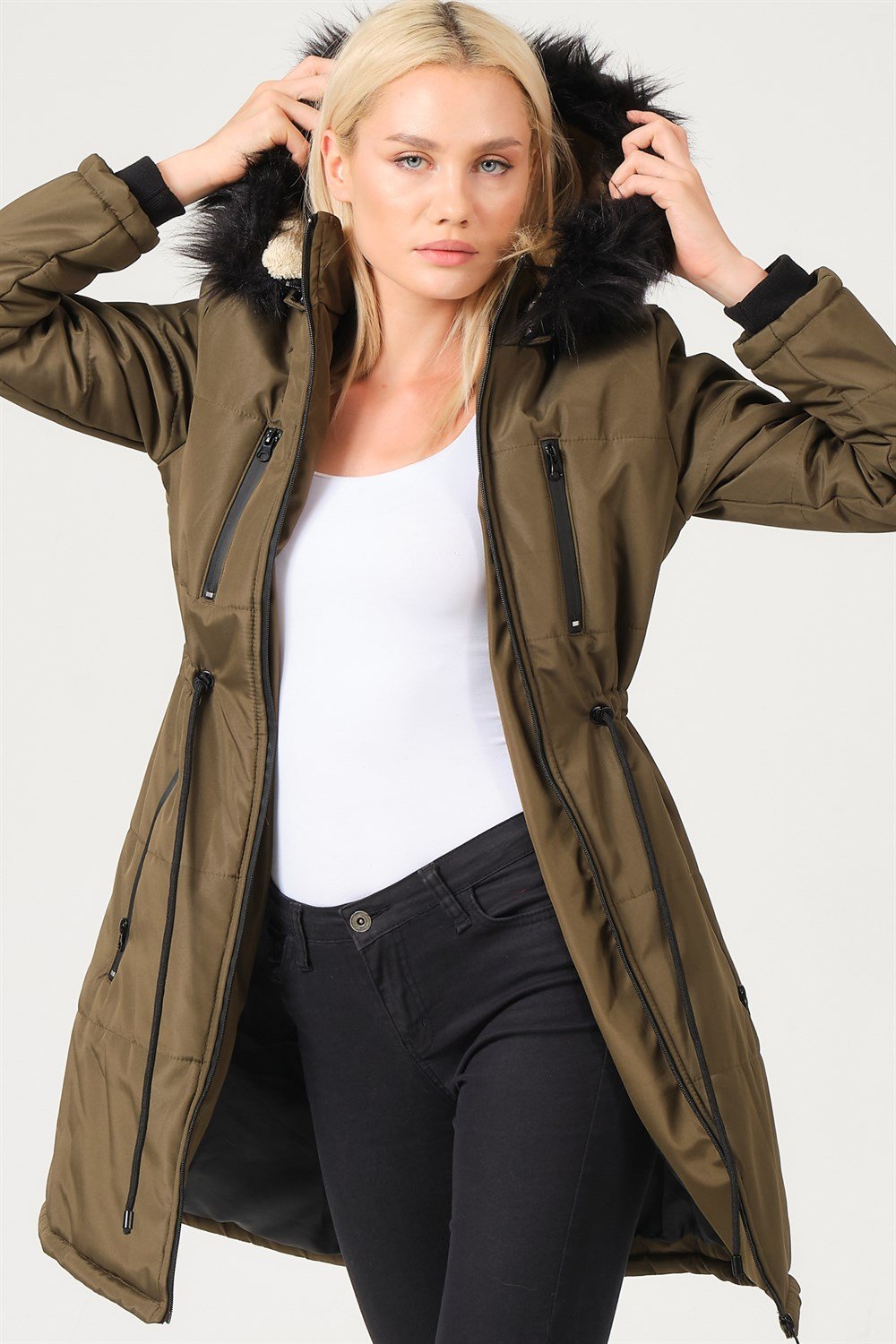 Z6762 DEWBERRY BAYAN KABAN-HAKİ