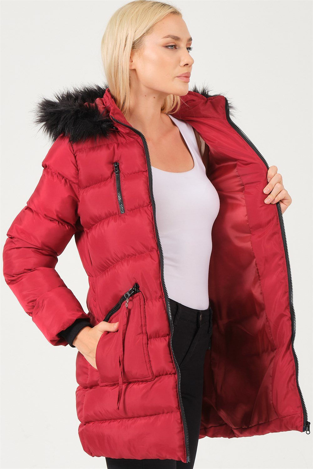 Z6763 DEWBERRY BAYAN KABAN-BORDO