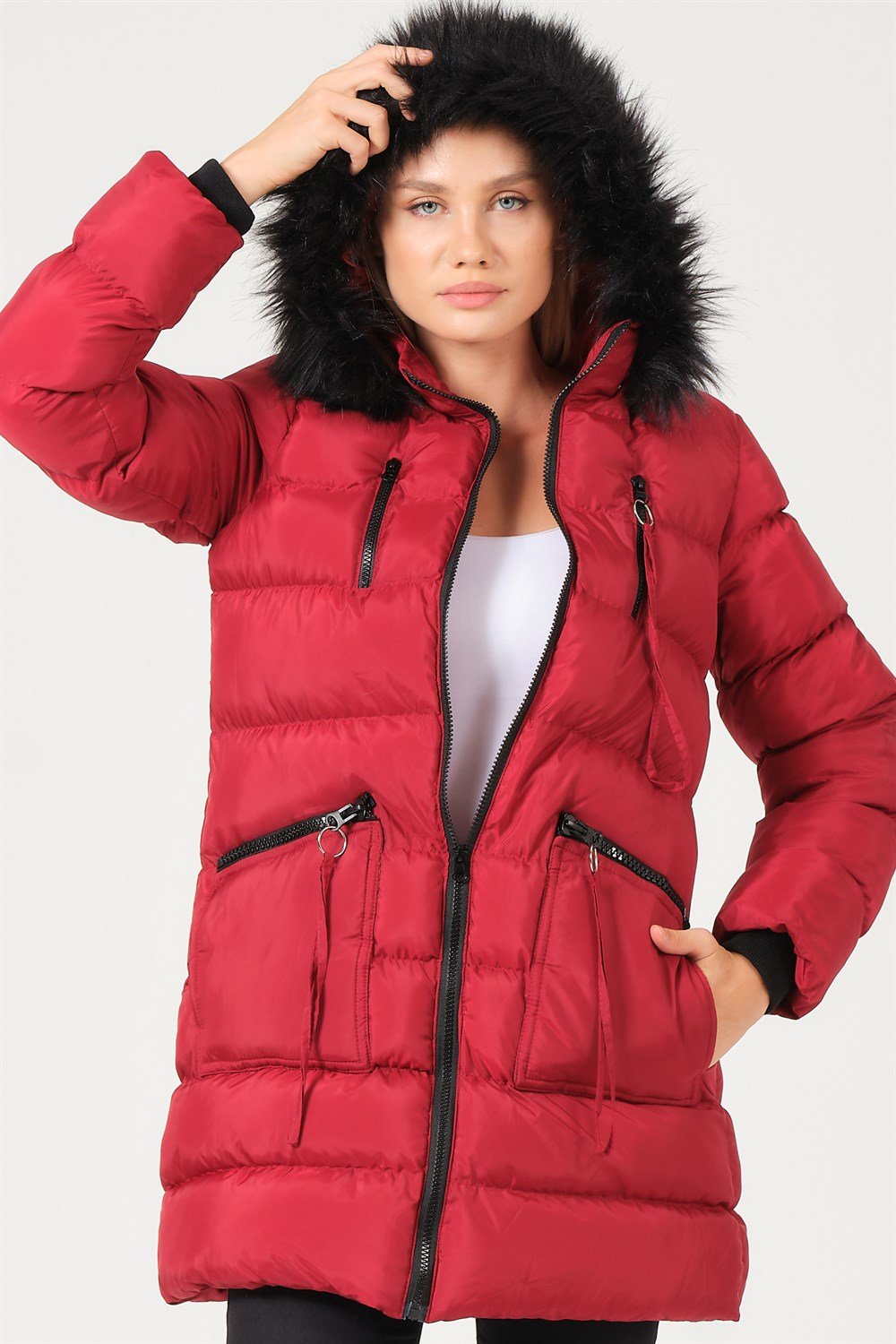 Z6763 DEWBERRY BAYAN KABAN-BORDO
