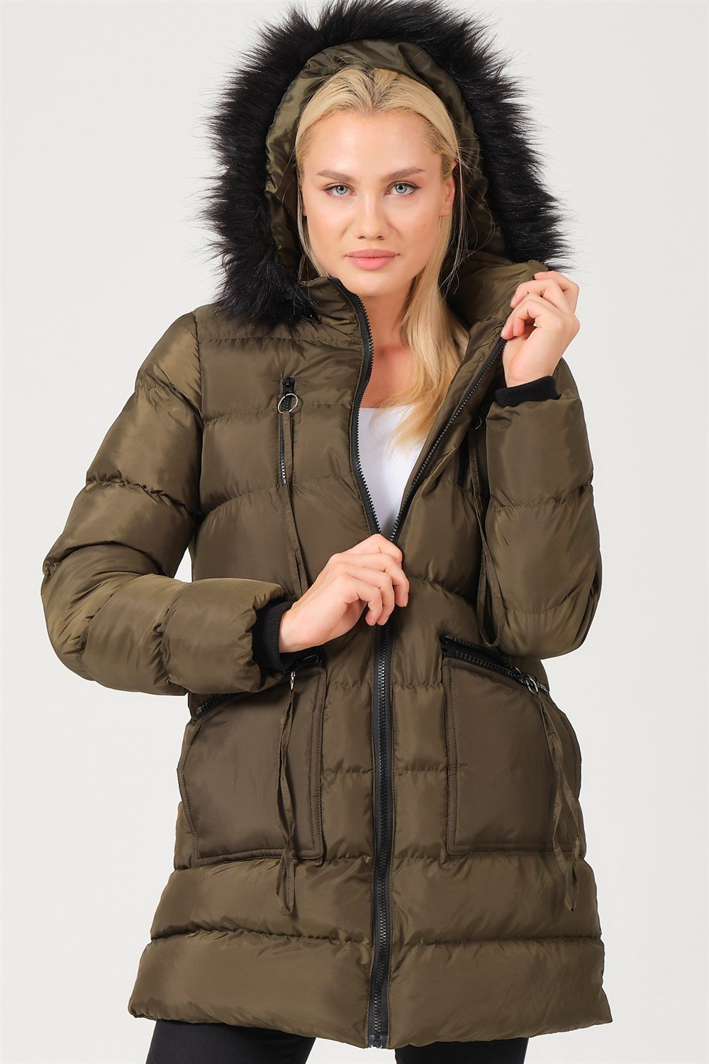 Z6763 DEWBERRY BAYAN KABAN-HAKİ
