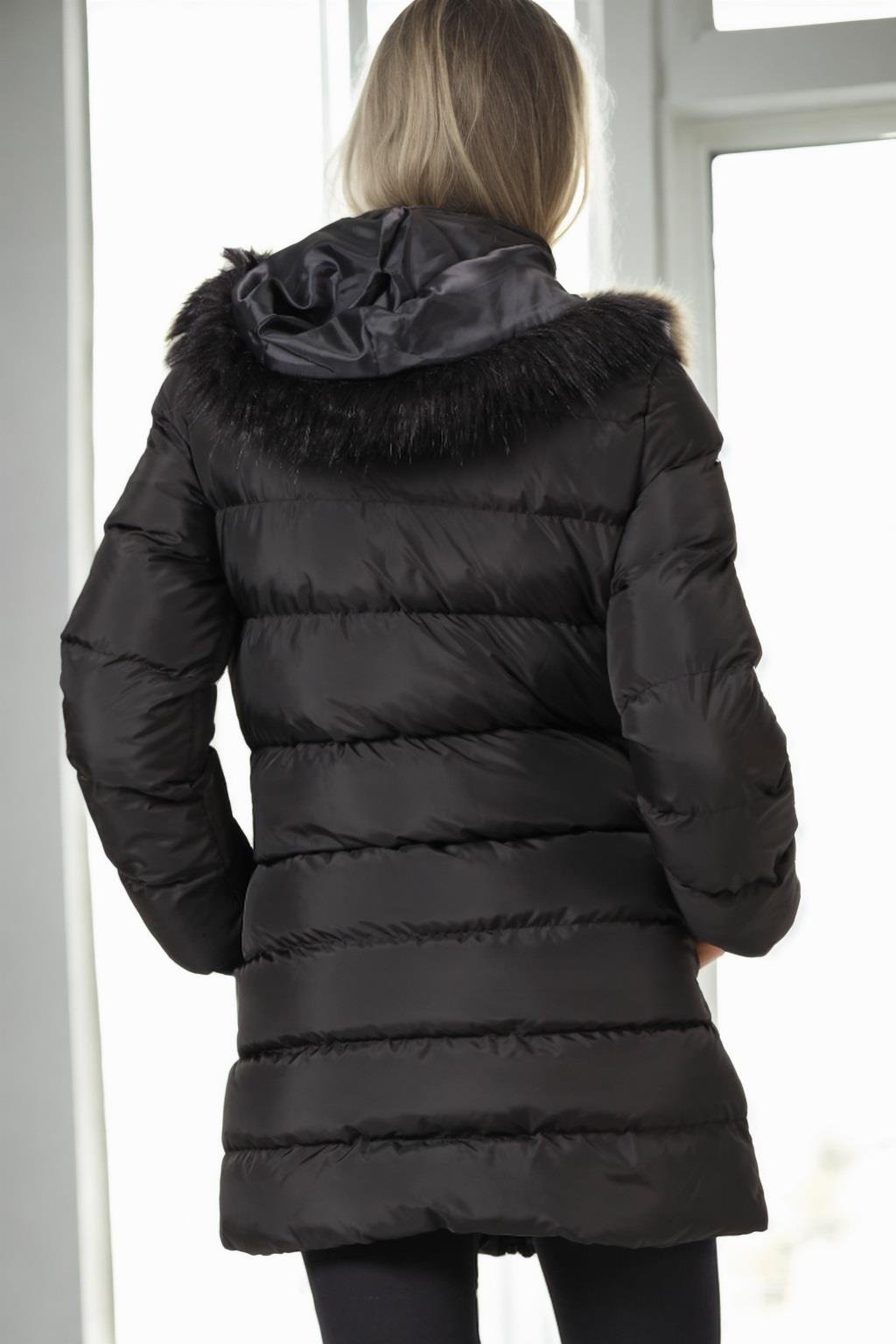 Z6763 DEWBERRY BAYAN KABAN-SİYAH-1