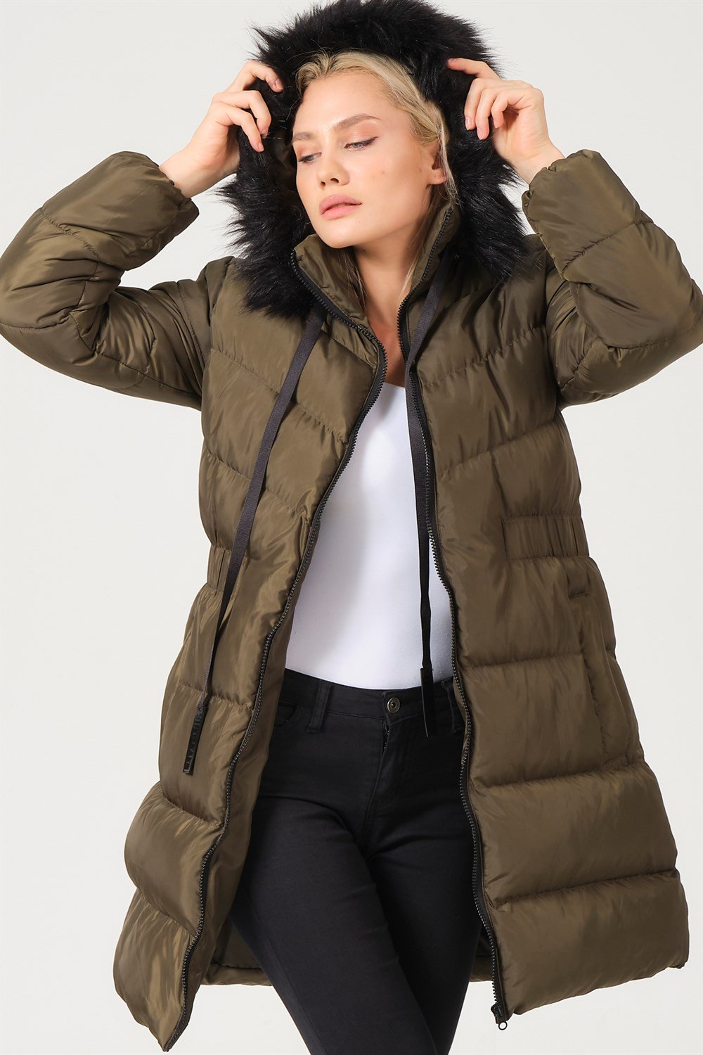 Z6764 DEWBERRY BAYAN KABAN-HAKİ